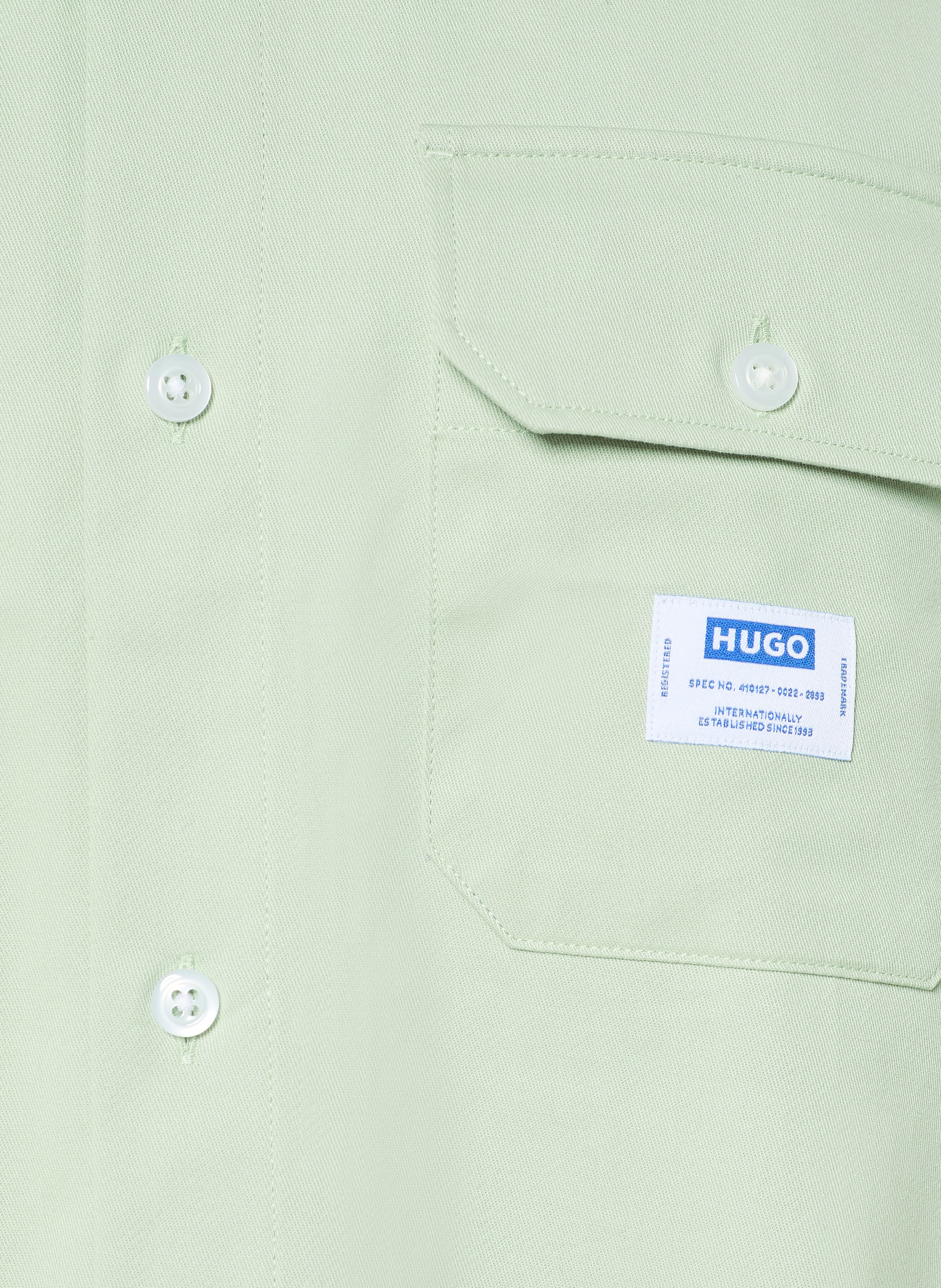 Thumbnail - Hugo Kurzarm-Hemd Ekyno Comfort Fit gruen