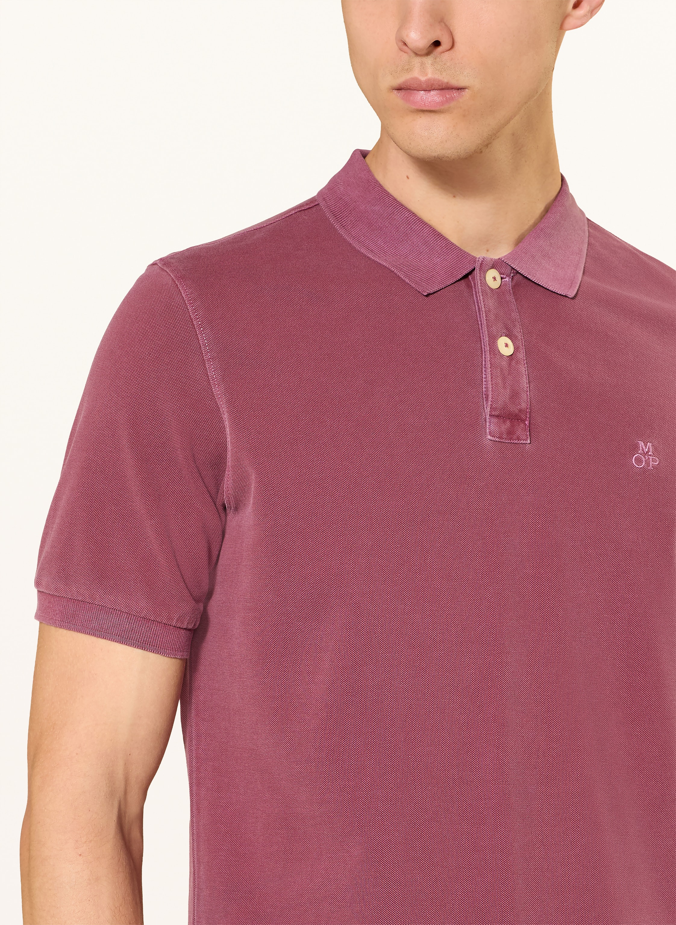 Thumbnail - Marc O'polo Piqué-Poloshirt rot