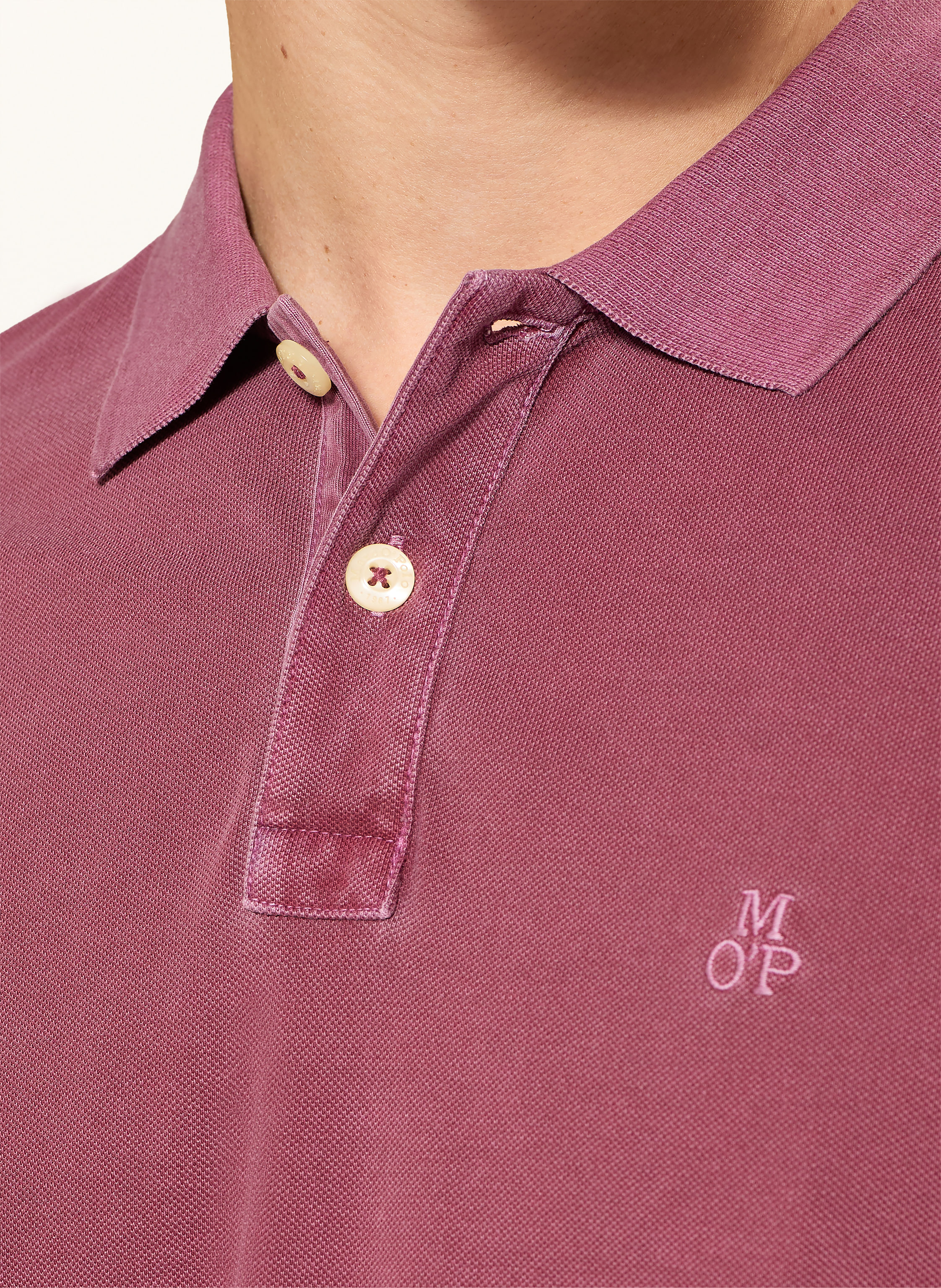 Thumbnail - Marc O'polo Piqué-Poloshirt rot