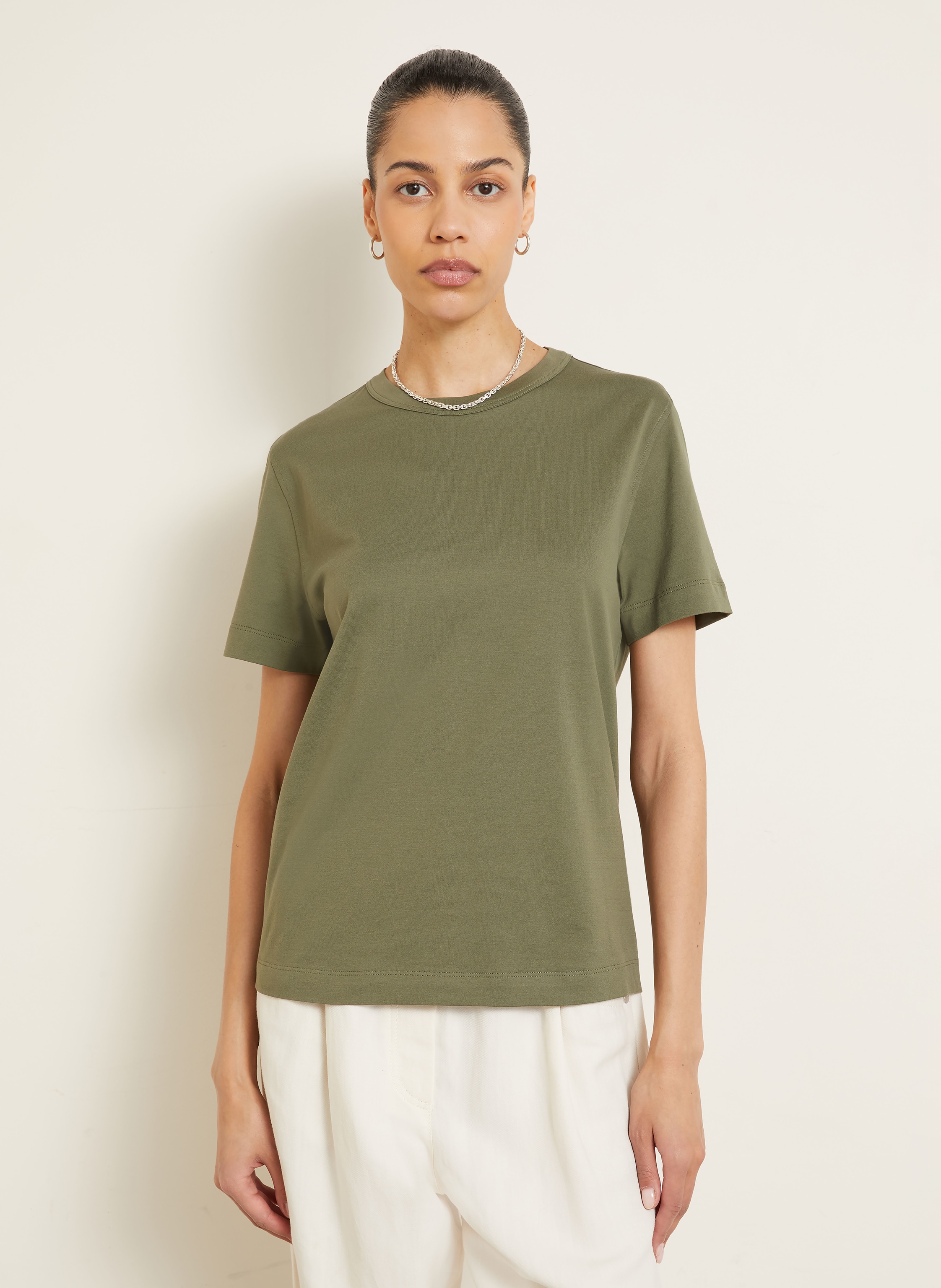 Thumbnail - Brunello Cucinelli T-Shirt Mit Schmucksteinen gruen