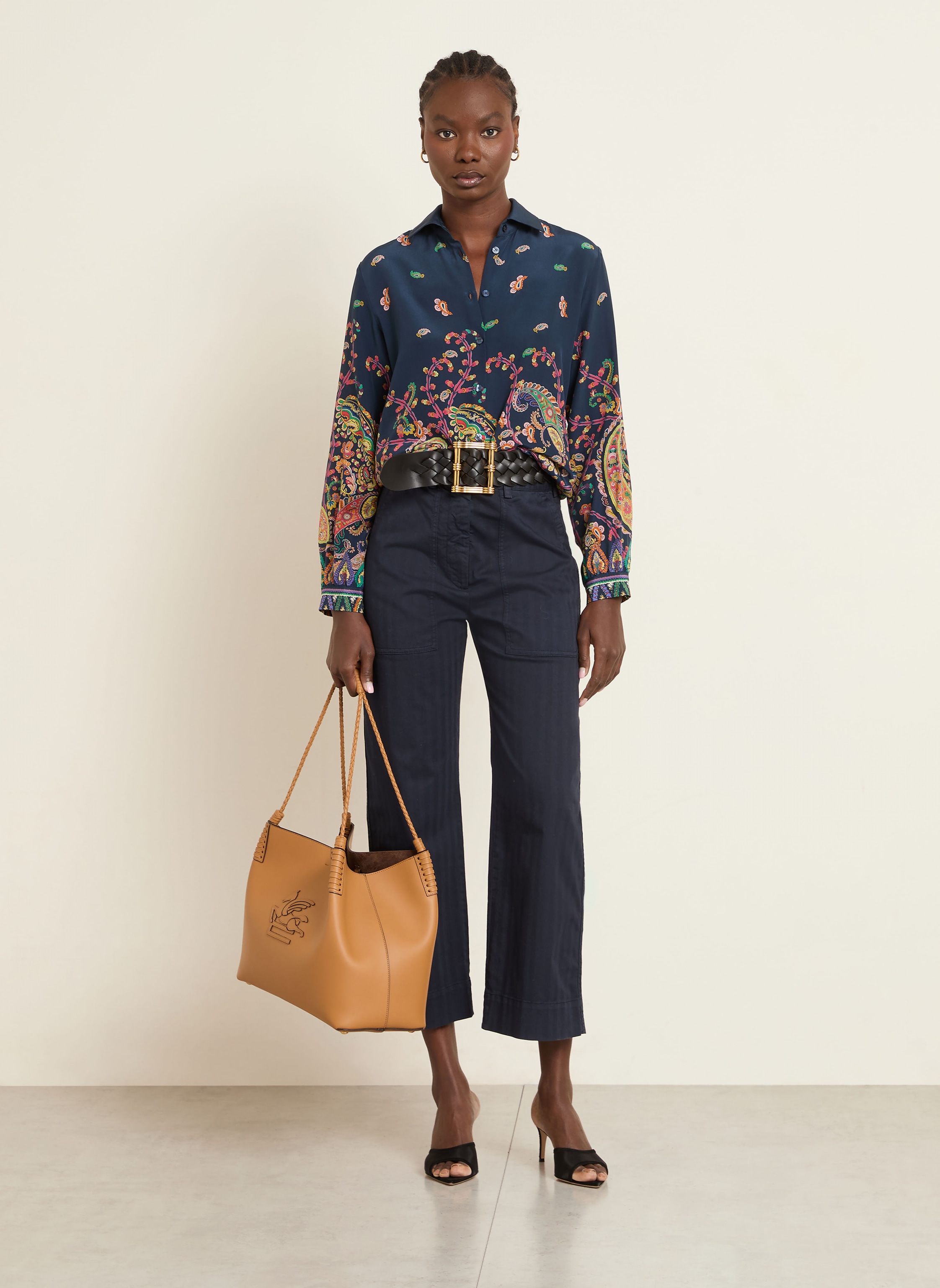 Thumbnail - Etro Shopper braun