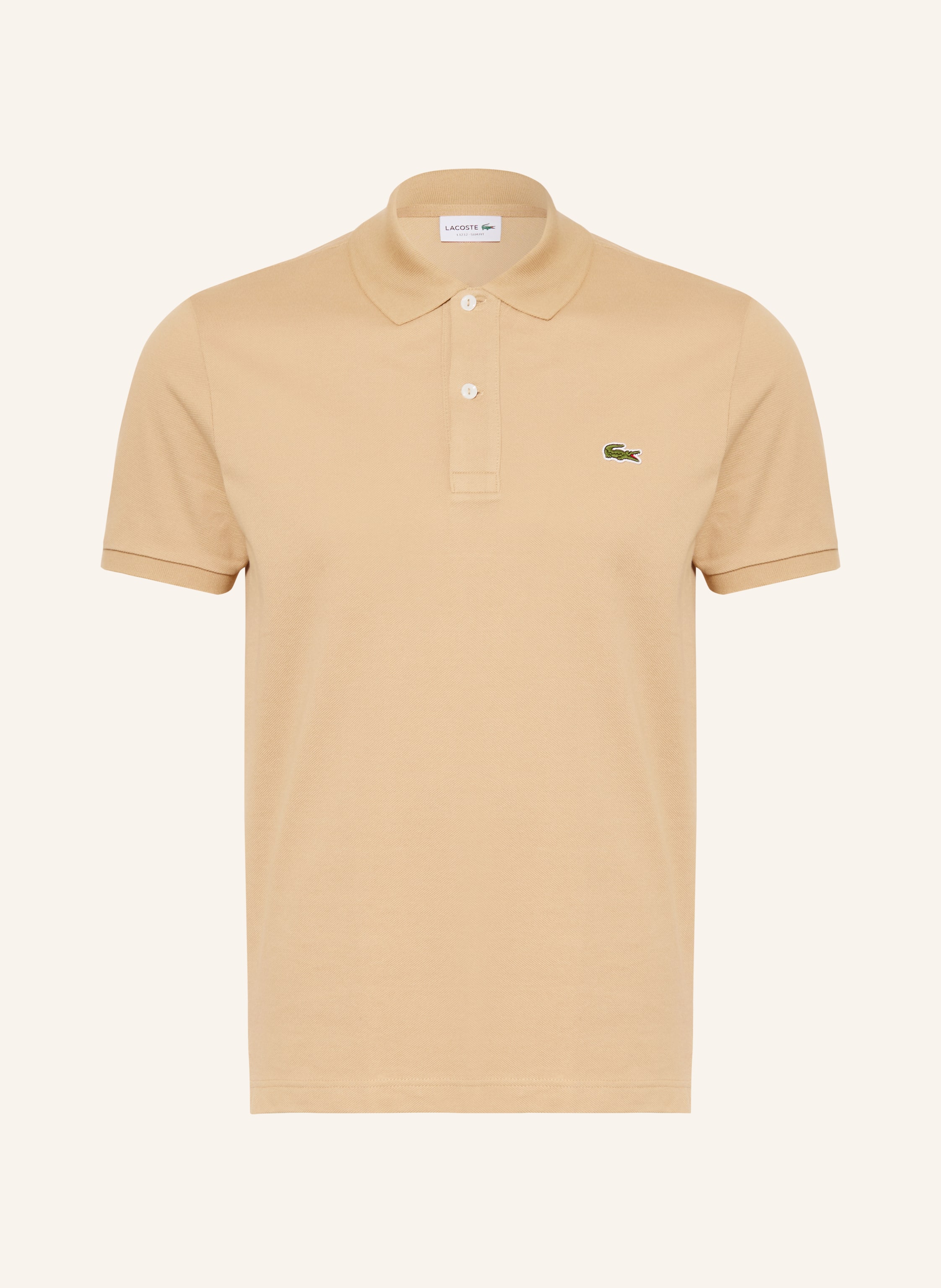 Lacoste Piqué-Poloshirt Slim Fit beige