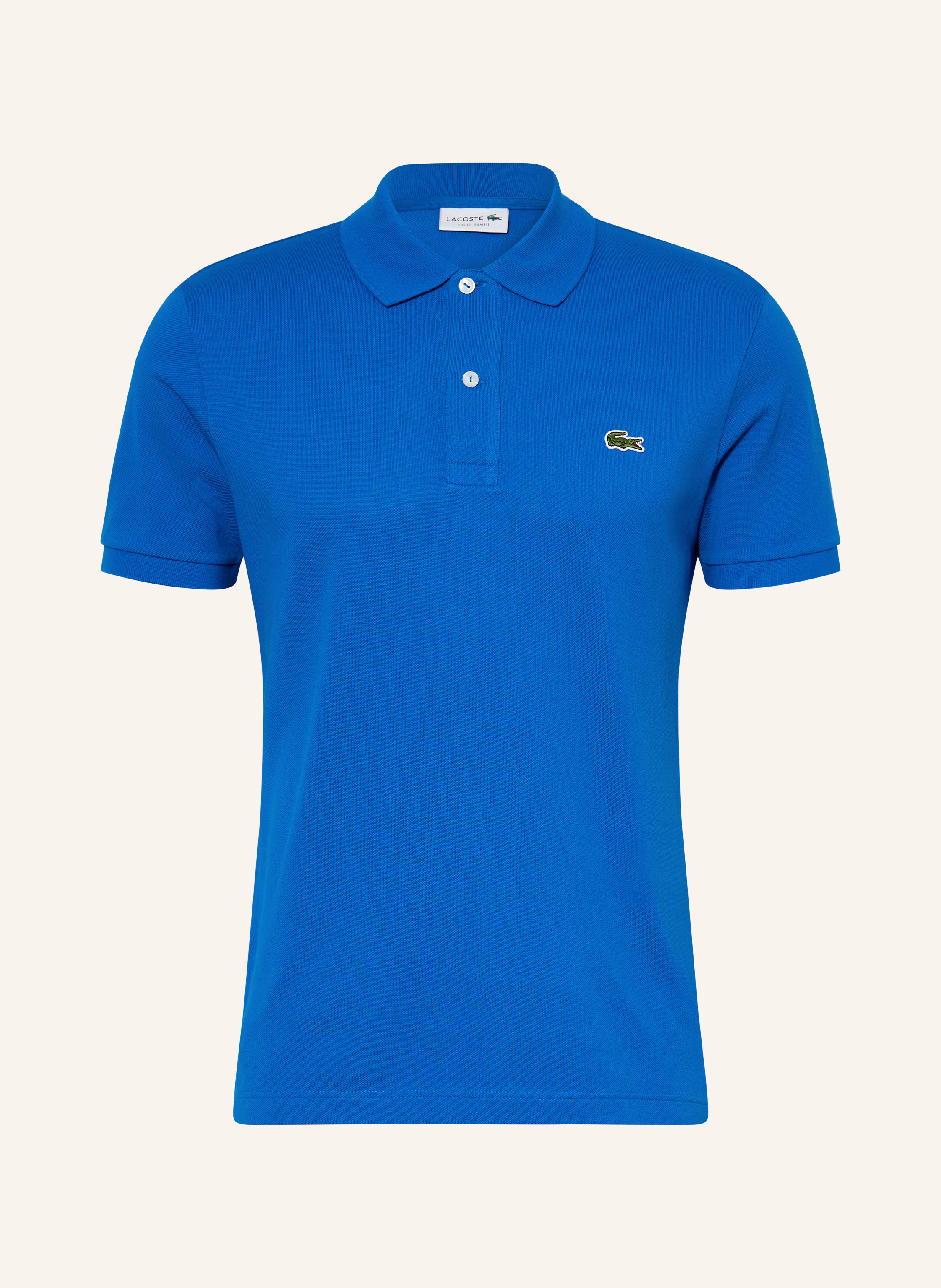 Lacoste Piqué-Poloshirt Slim Fit blau