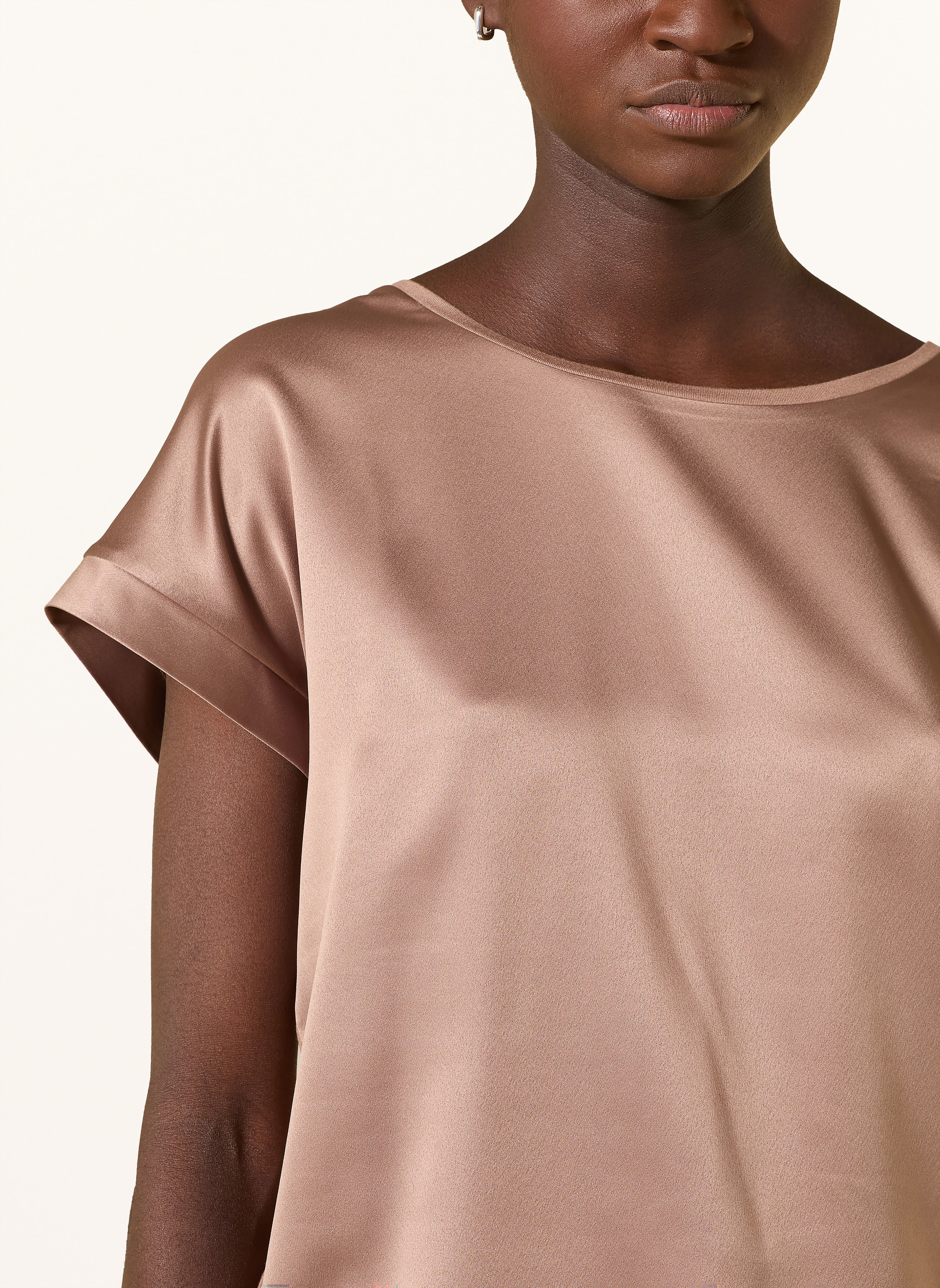 Thumbnail - Joop! Blusenshirt Taila Im Materialmix braun