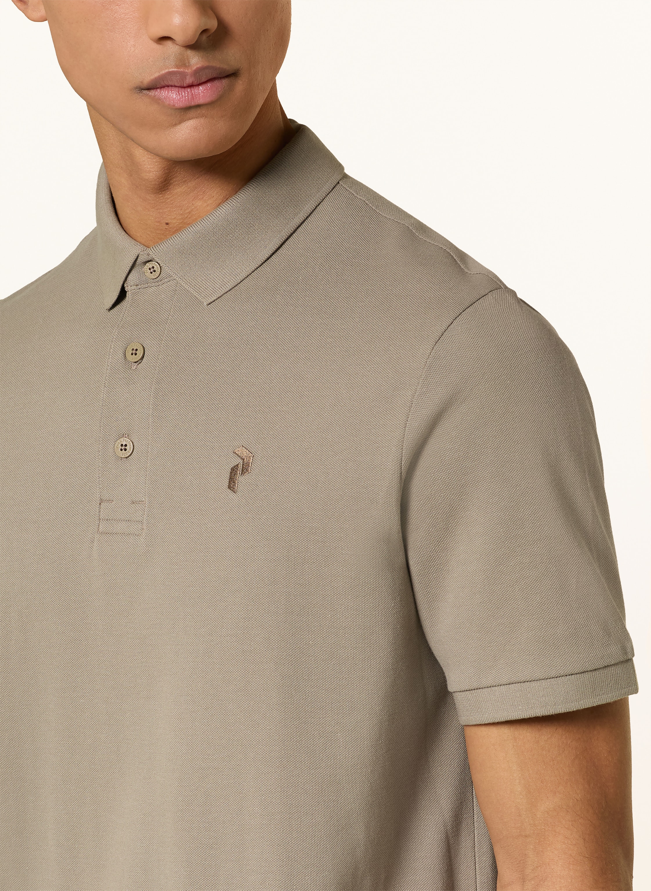 Thumbnail - Peak Performance Piqué-Poloshirt beige