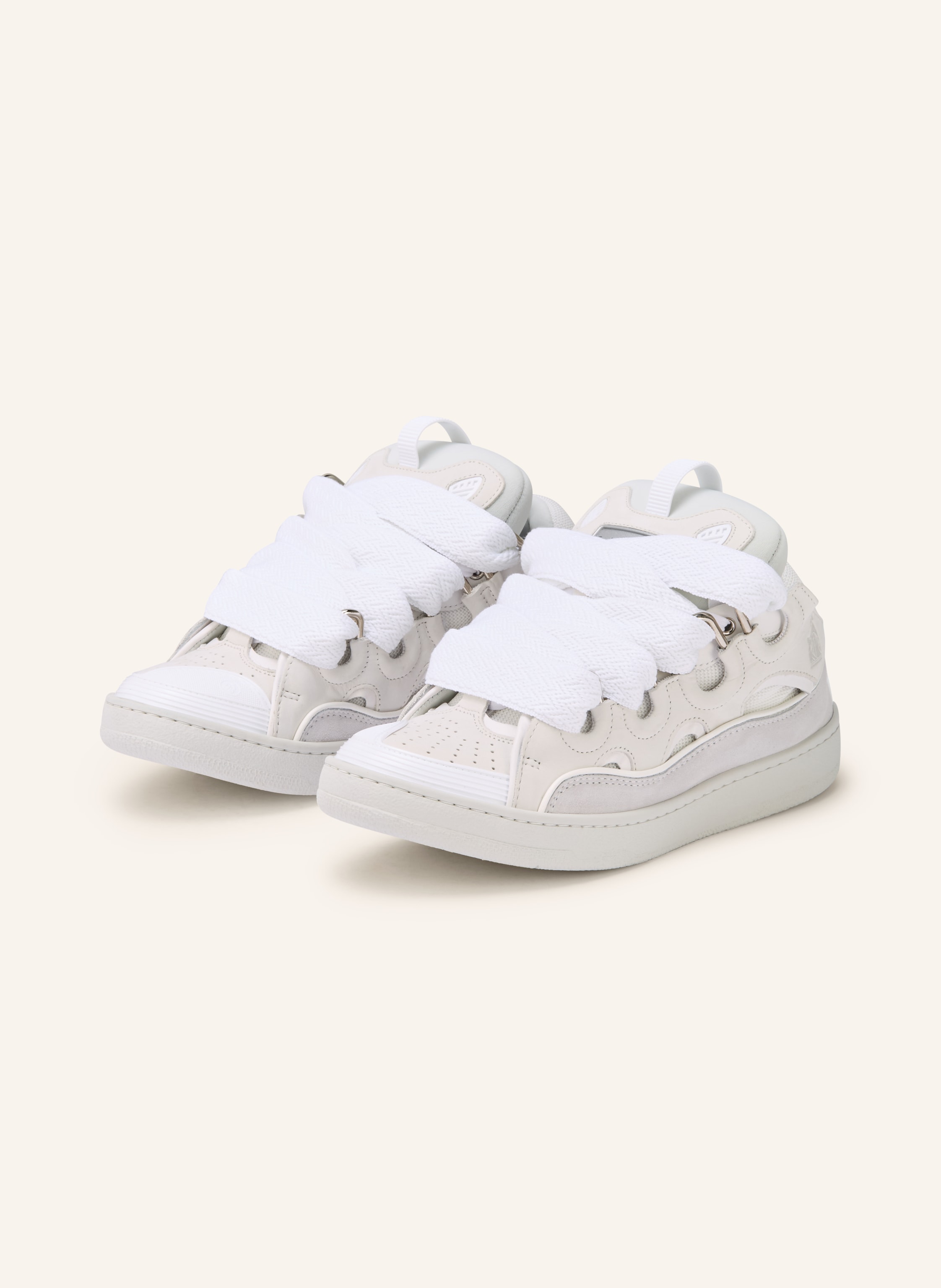 Lanvin Lanvin Sneaker Curb weiss in WEISS / HELLGRAU