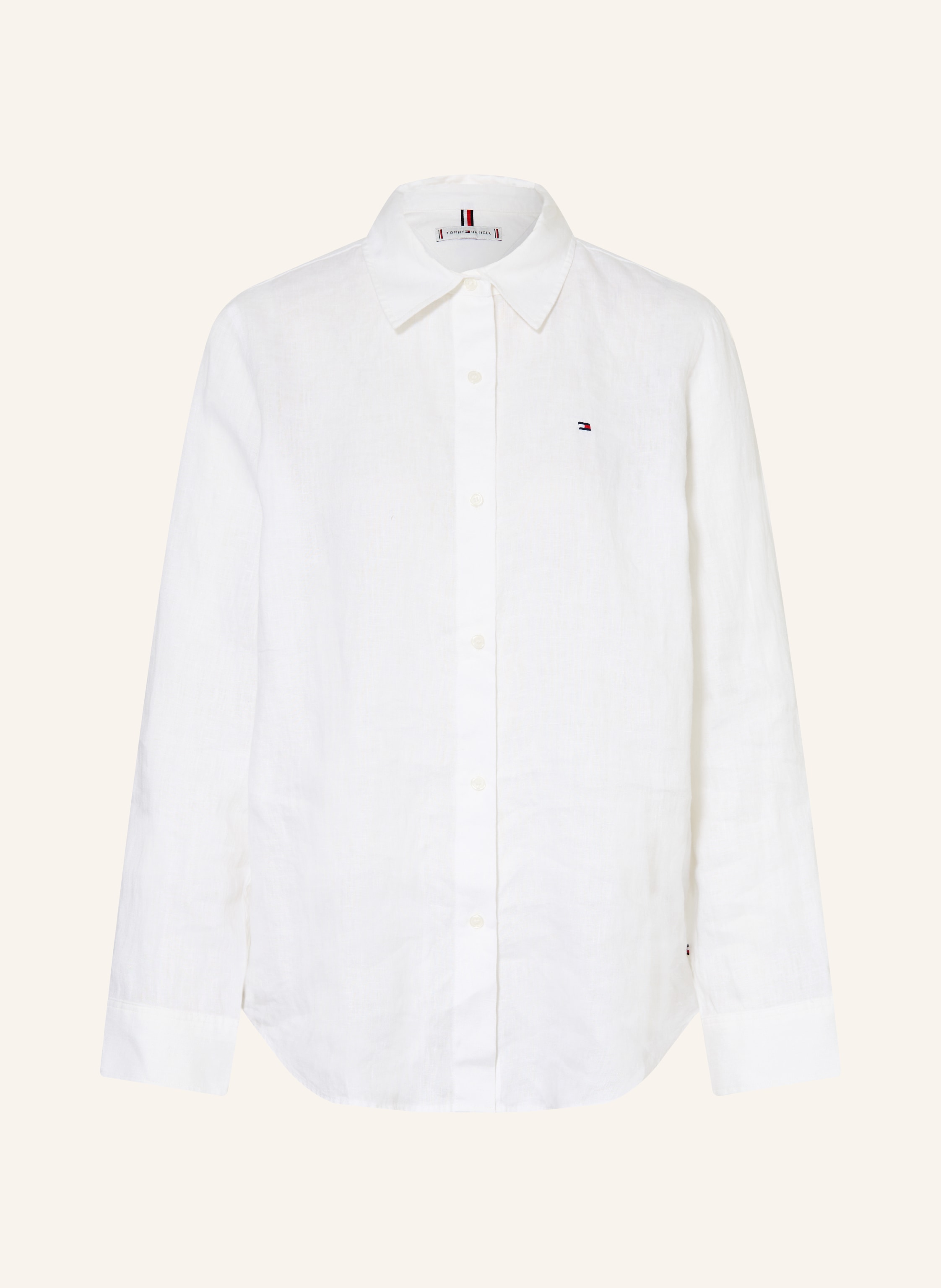 Tommy Hilfiger Hemdbluse Aus Leinen weiss