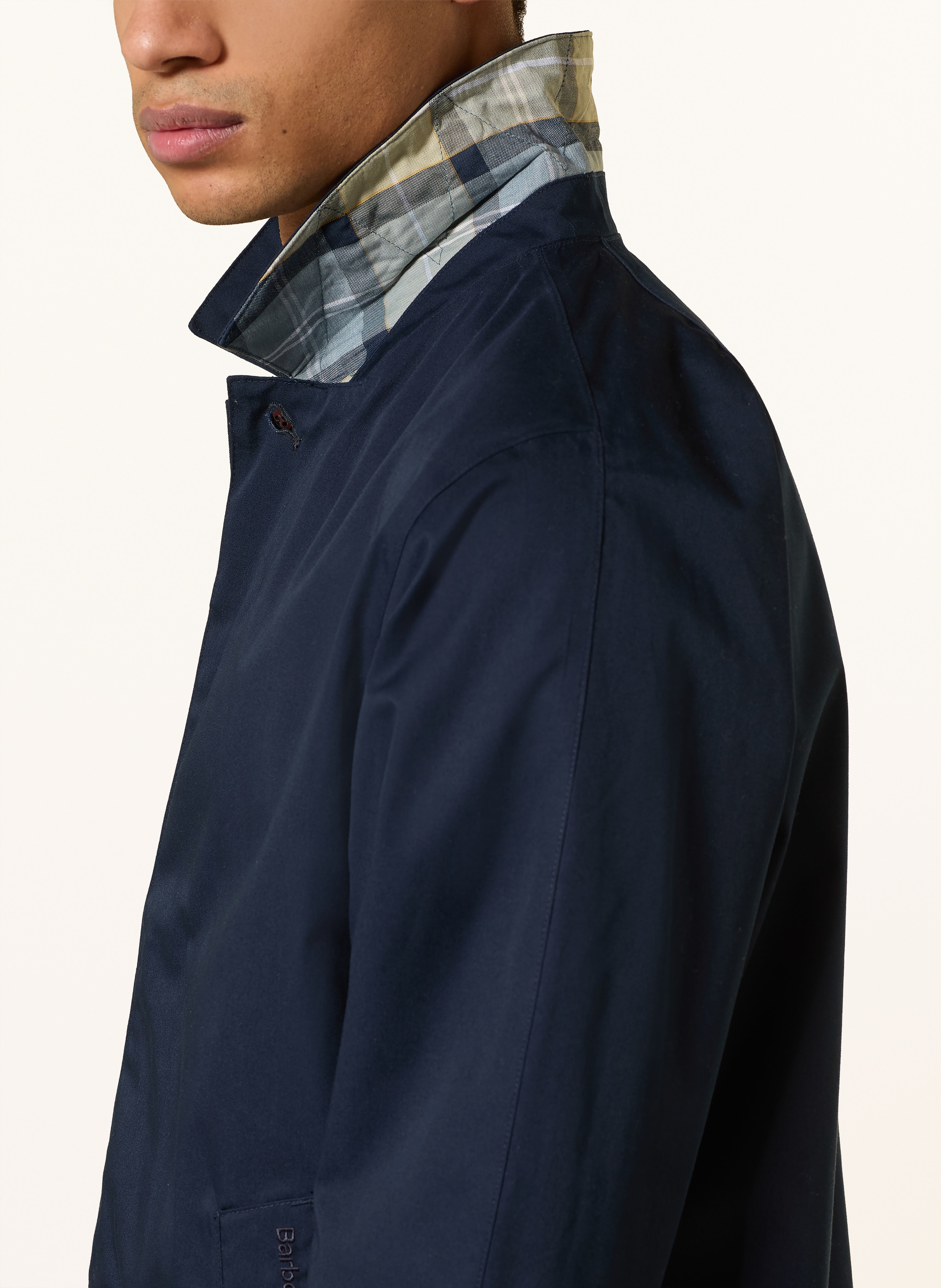 Thumbnail - Barbour Overjacket Roking Waterproof blau