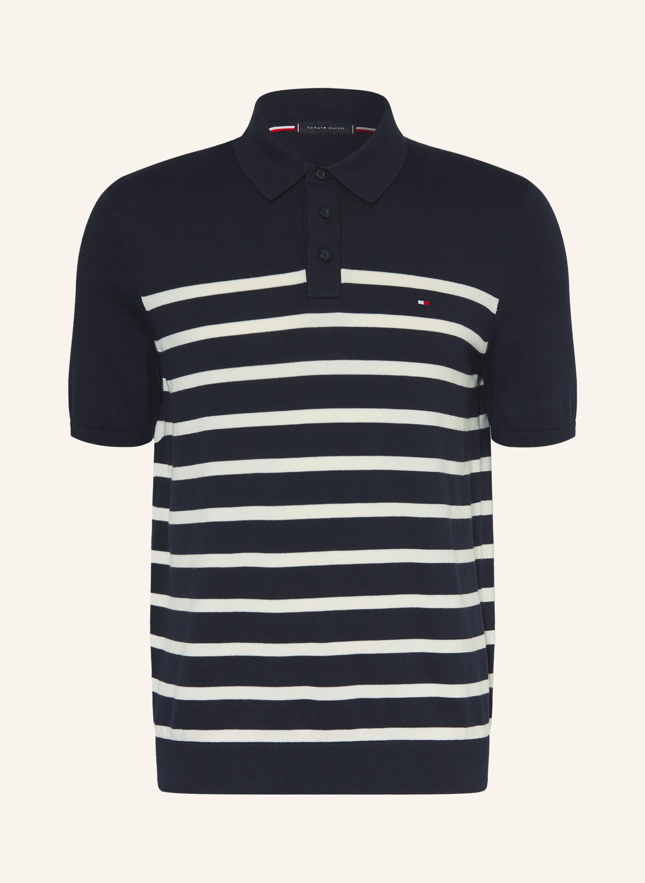Tommy Hilfiger Strick-Poloshirt blau