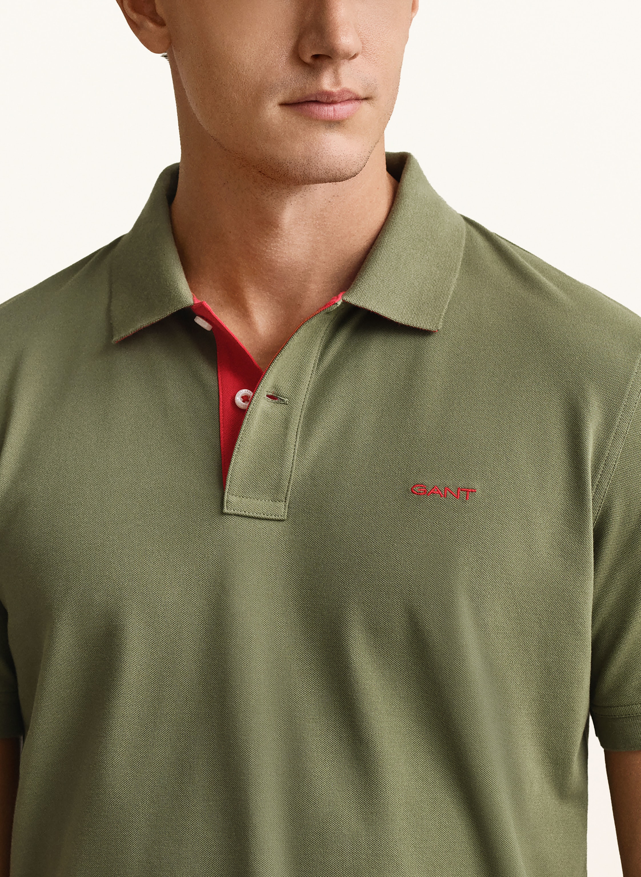 Thumbnail - Gant Piqué-Poloshirt gruen