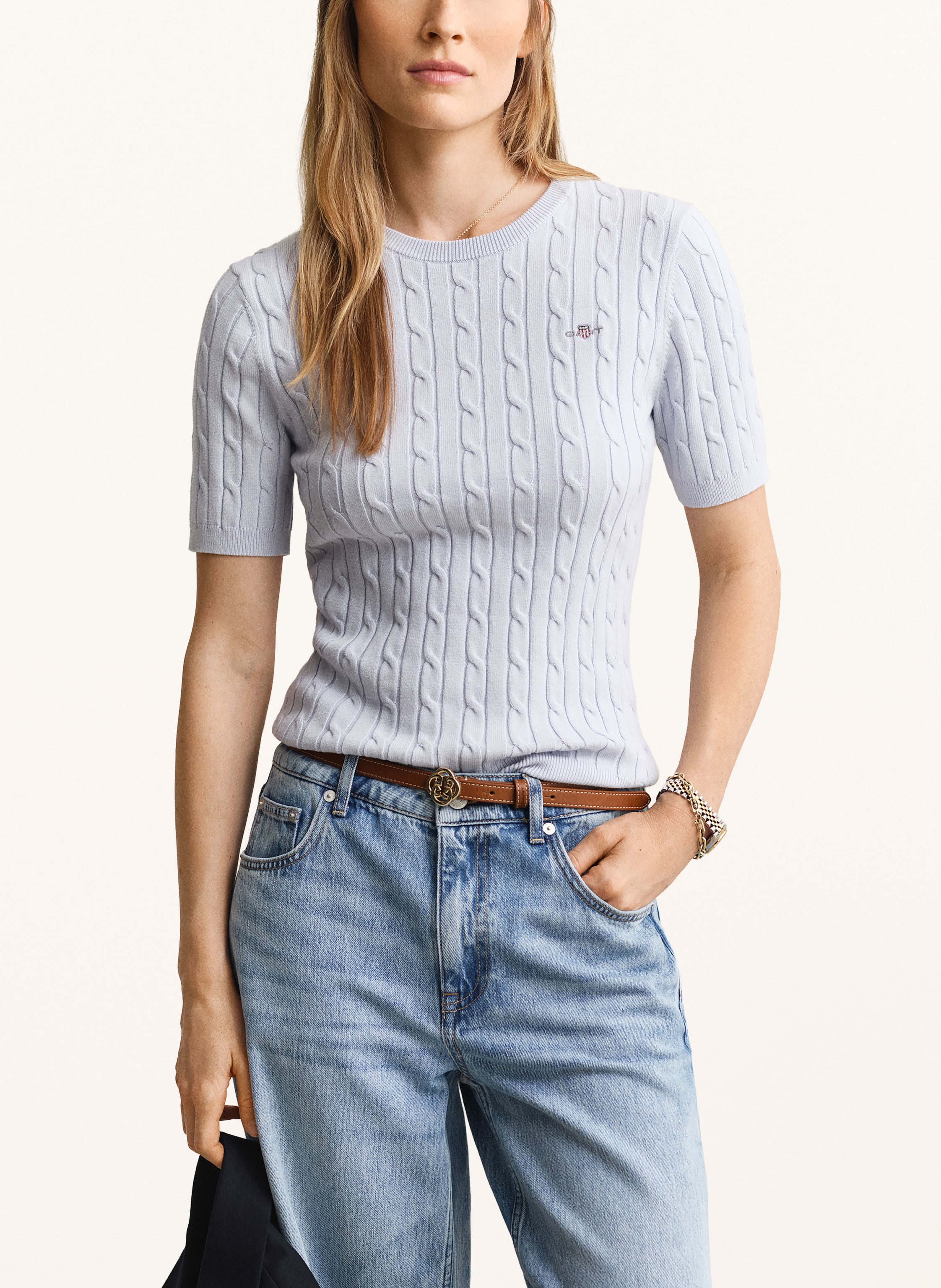 Thumbnail - Gant Strickshirt blau