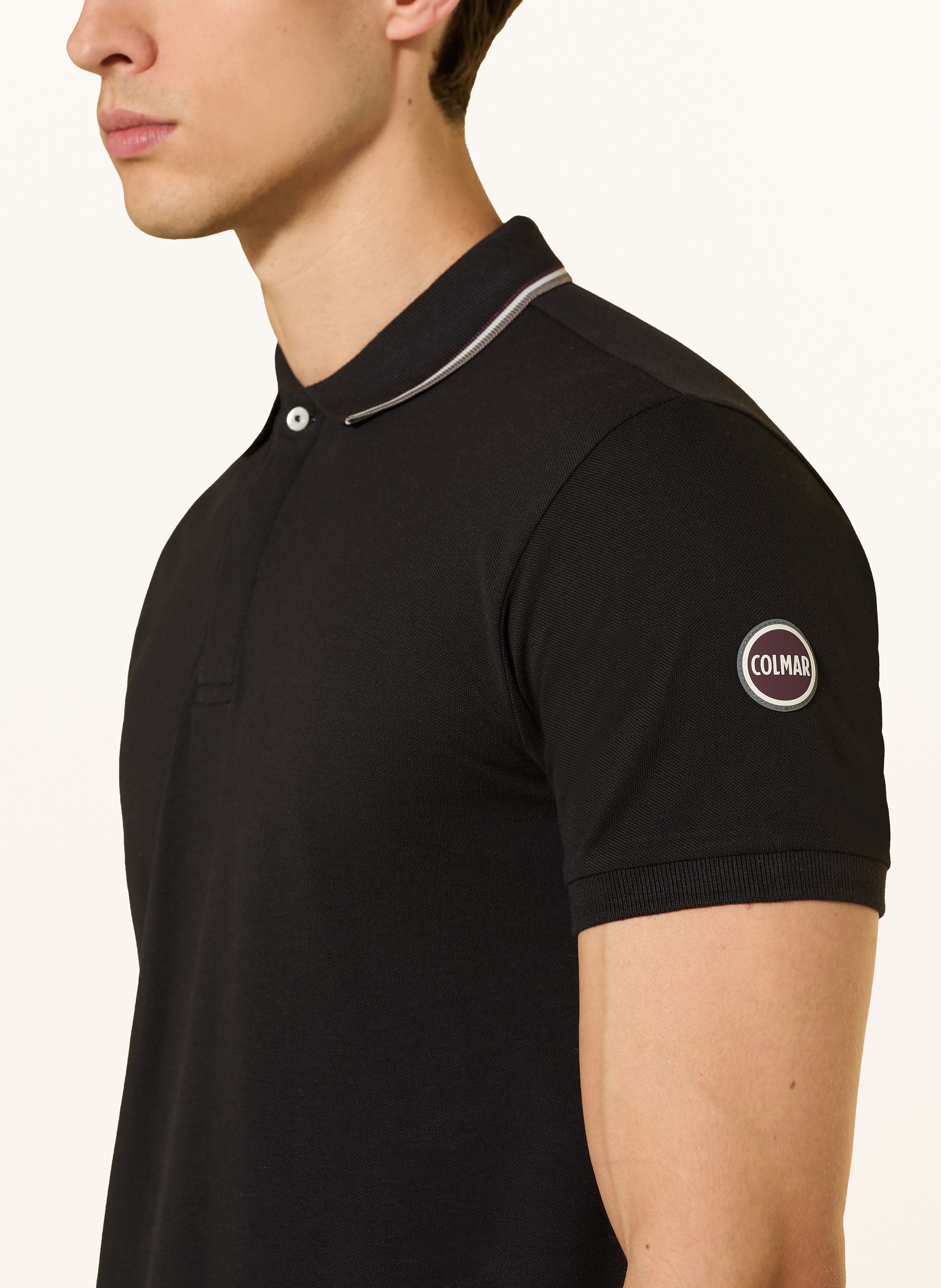 Thumbnail - Colmar Piqué-Poloshirt schwarz