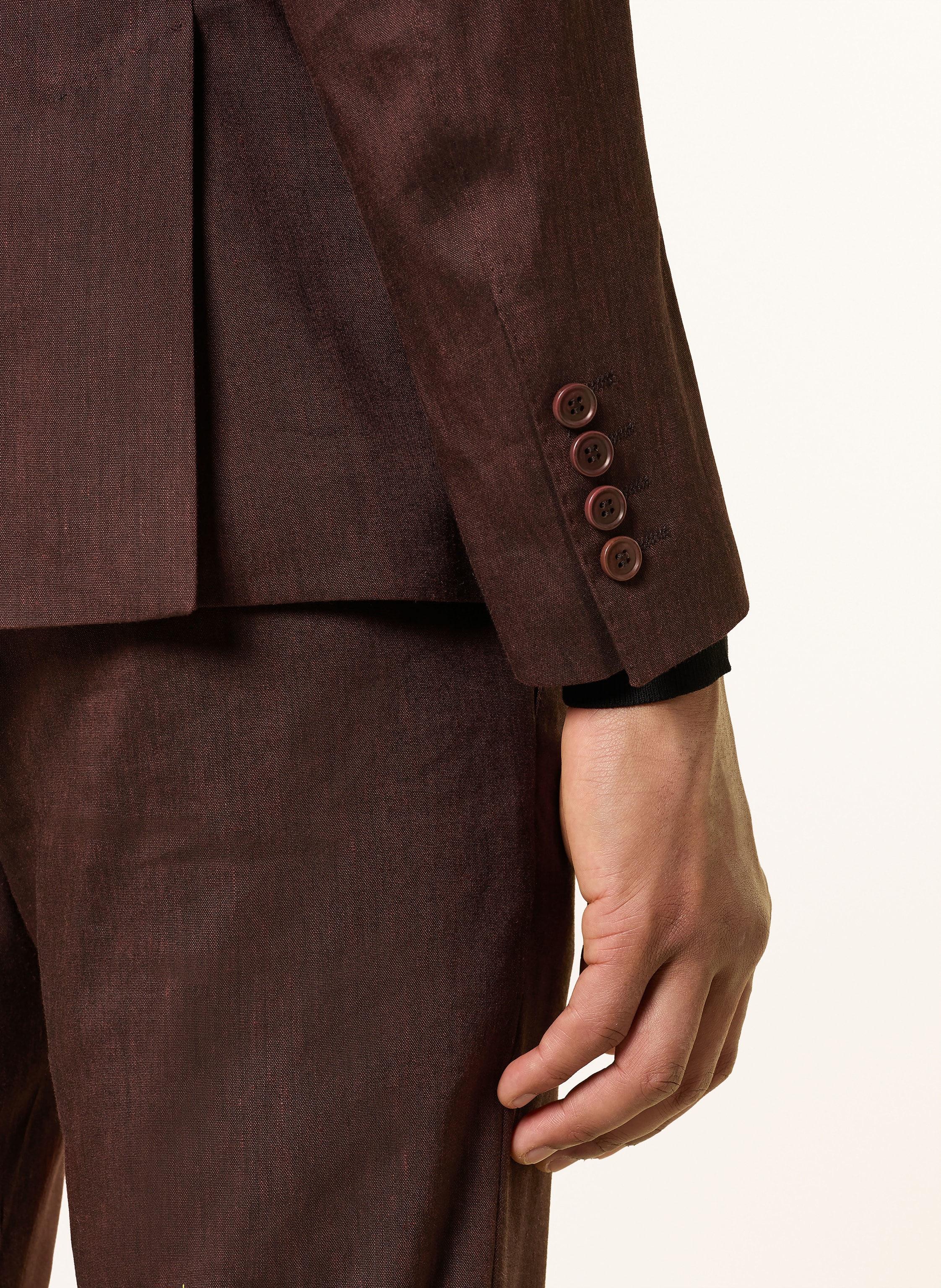 Thumbnail - Drykorn Anzugsakko Yames Slim Fit Mit Leinen rot