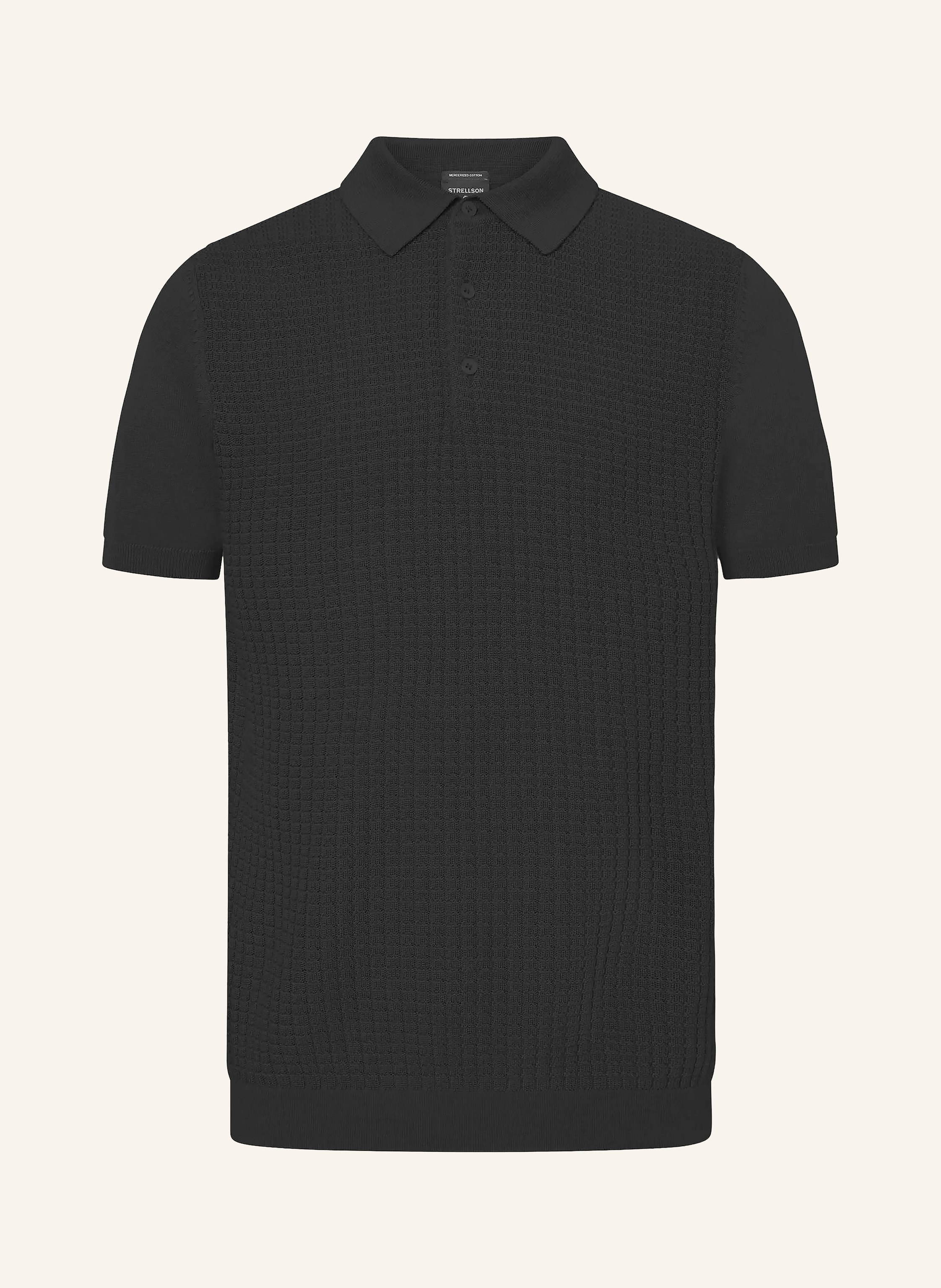Strellson Strick-Poloshirt Adrian schwarz