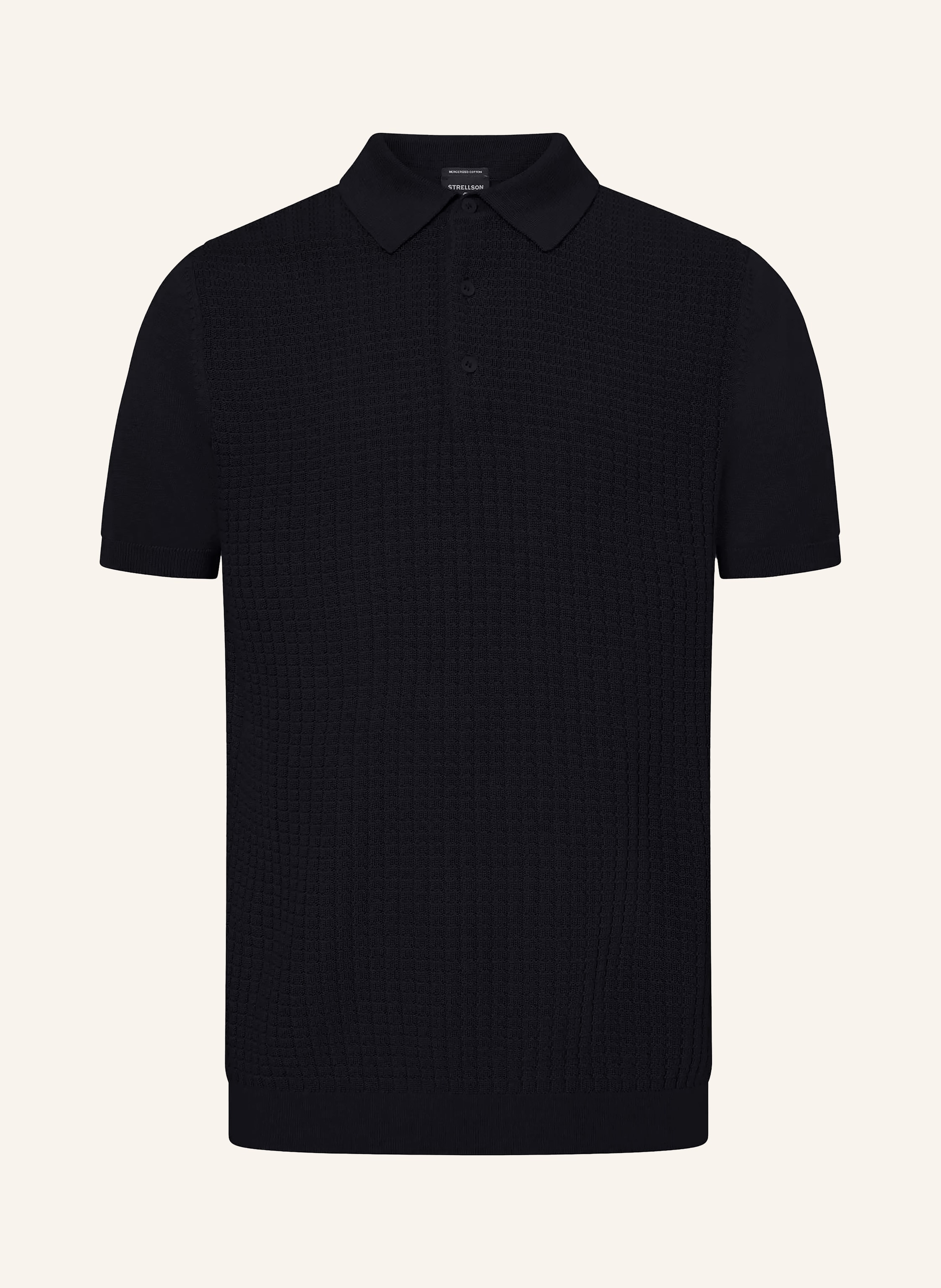 Strellson Strick-Poloshirt Adrian blau