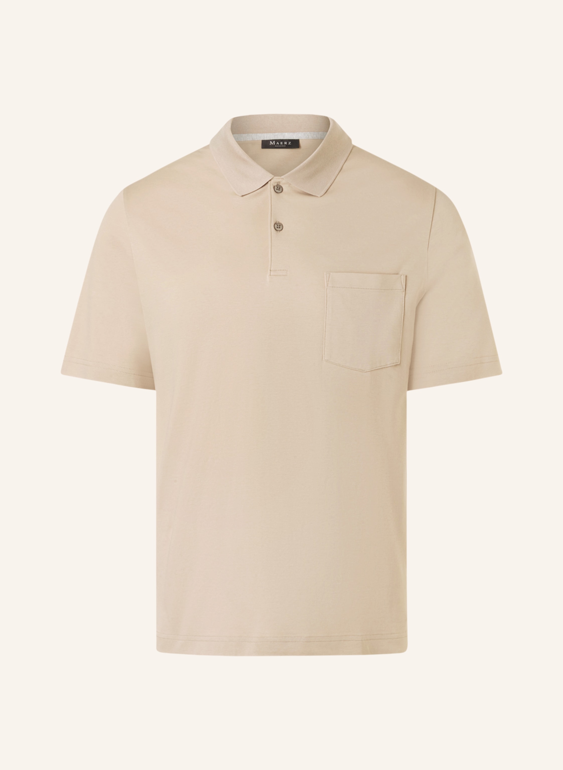 Maerz Muenchen Jersey-Poloshirt beige