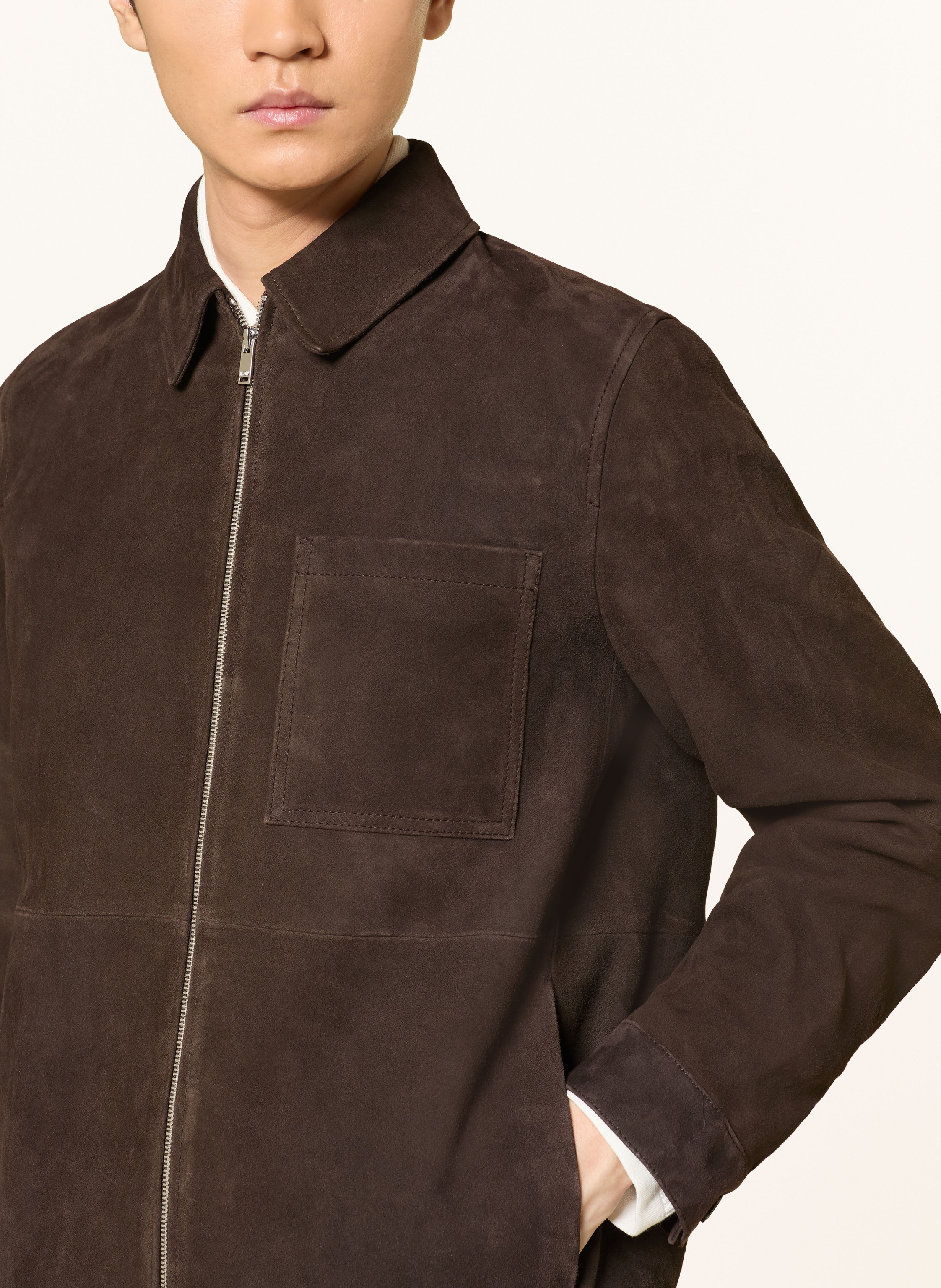 Thumbnail - Drykorn Lederjacke Jerson braun