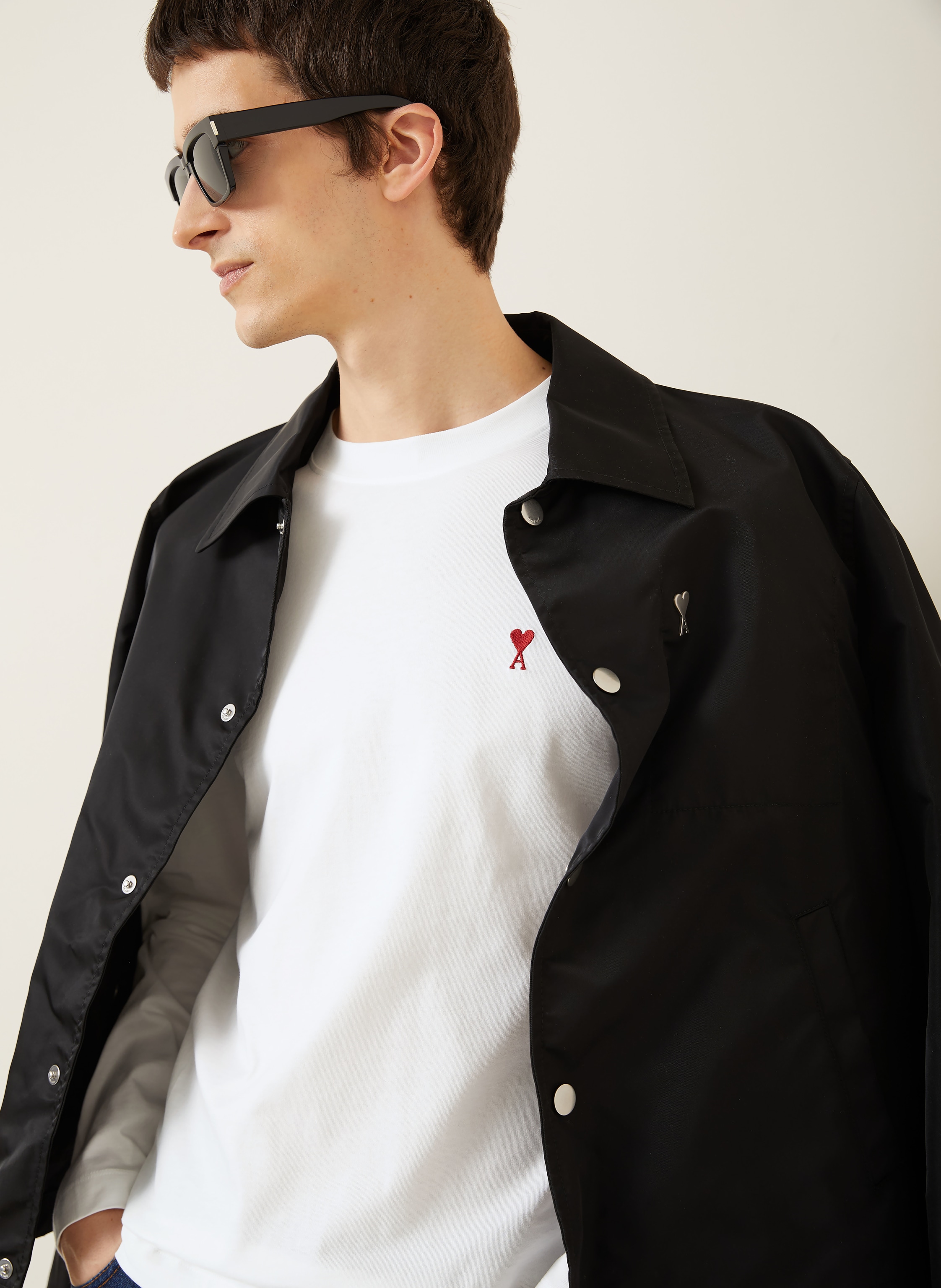 Thumbnail - Ami Paris Longsleeve weiss