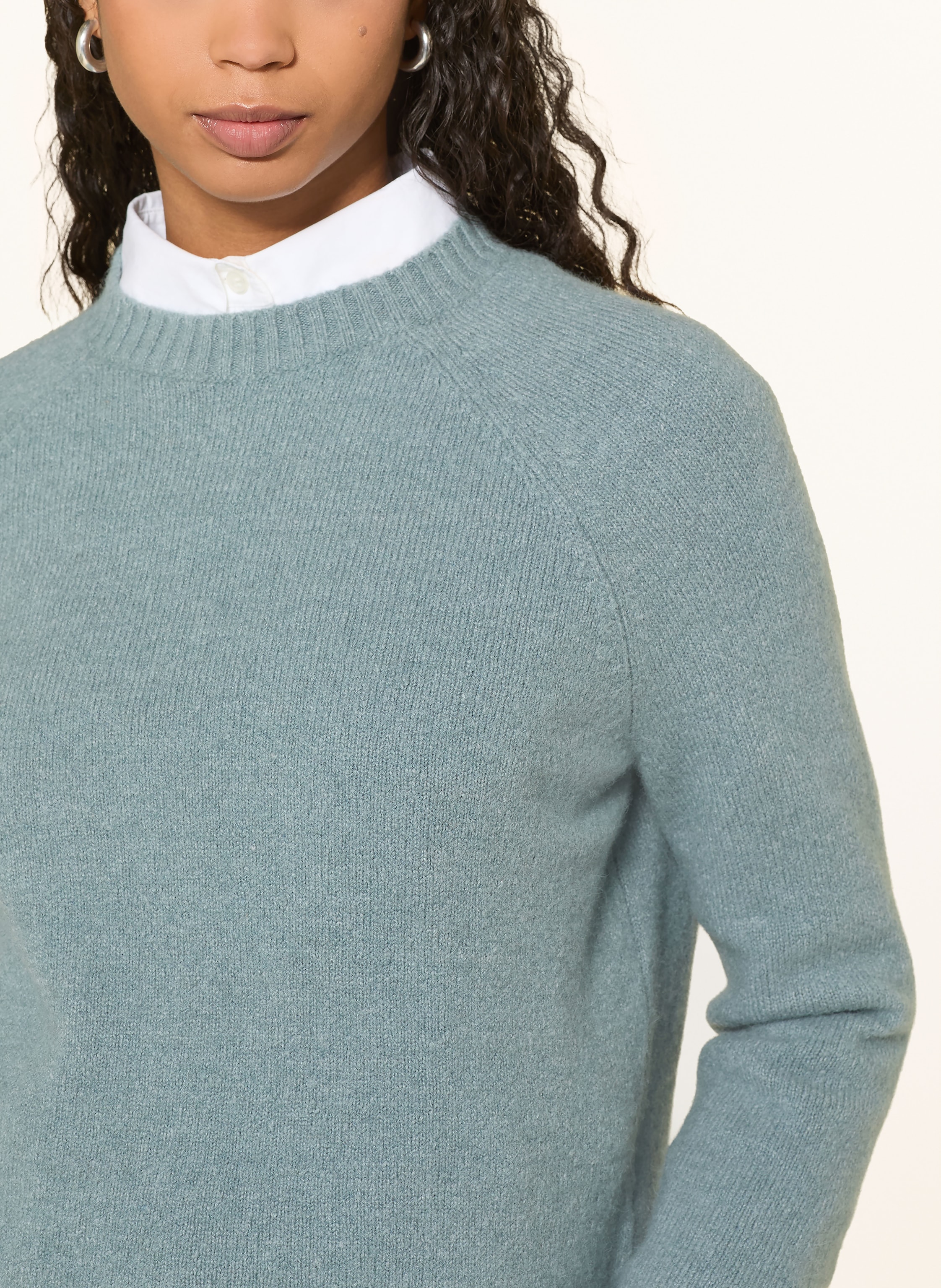 Thumbnail - Boss Pullover Febisan Mit Alpaka blau