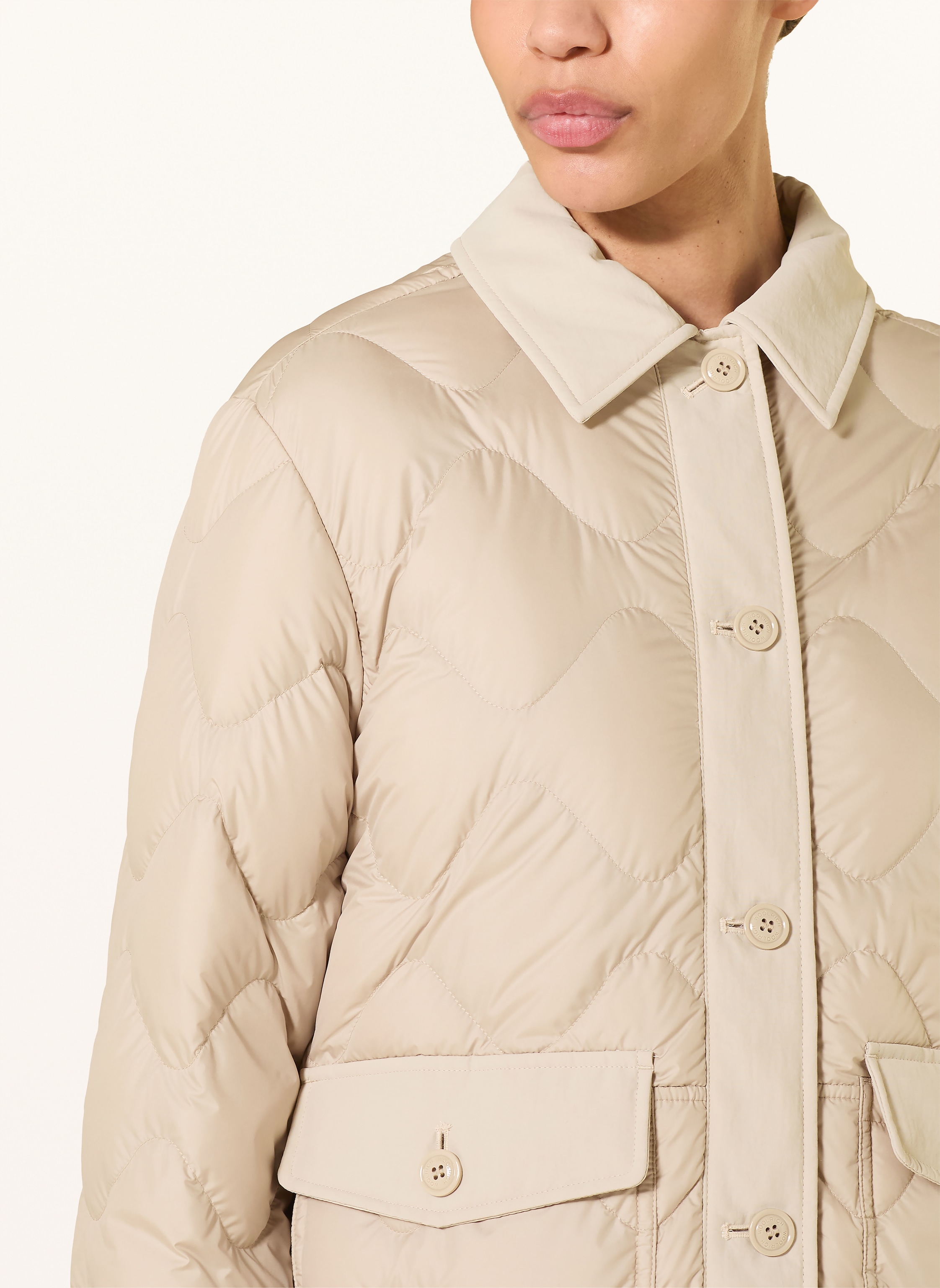Thumbnail - Woolrich Steppjacke Heritage beige