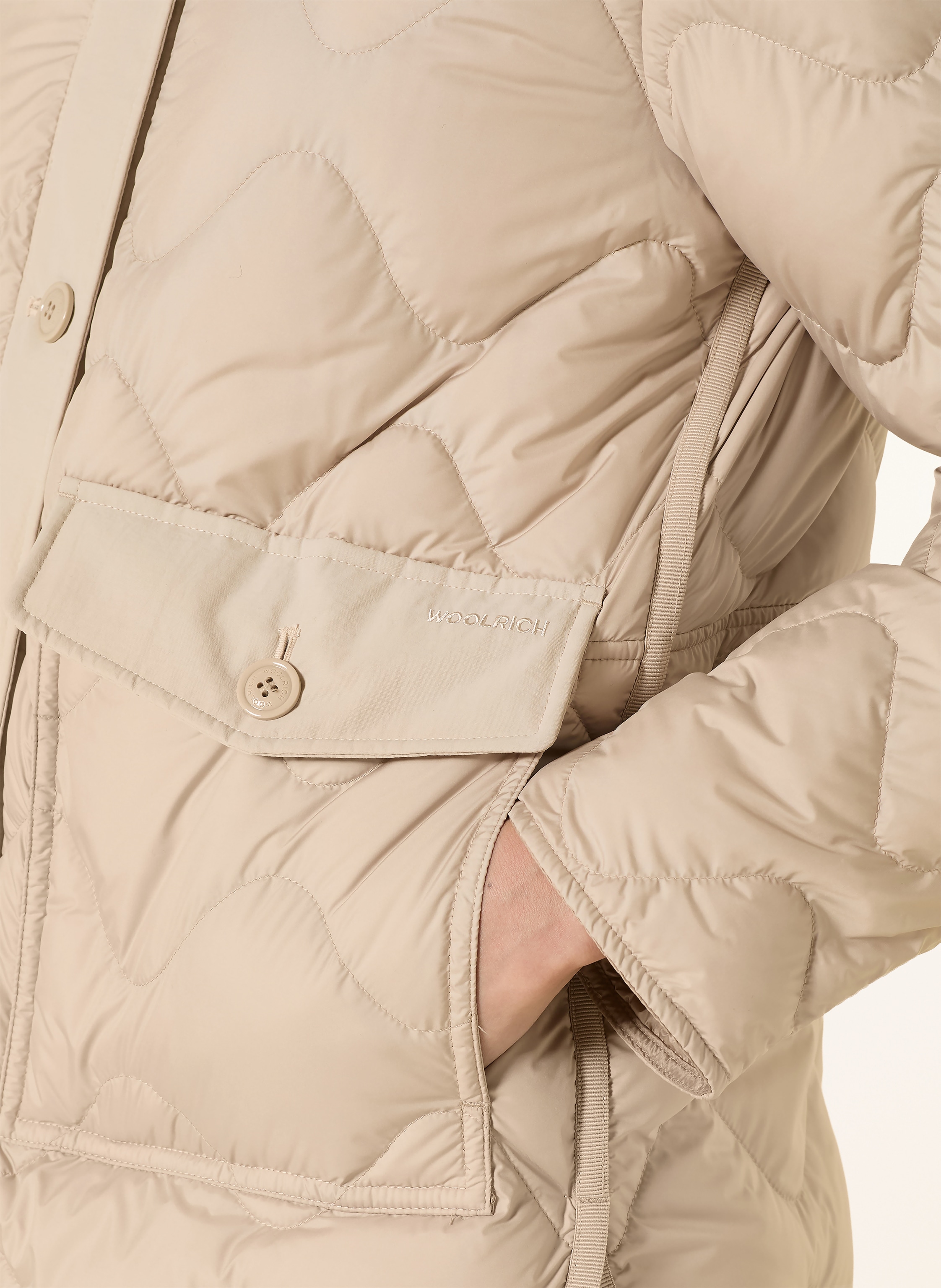 Thumbnail - Woolrich Steppjacke Heritage beige