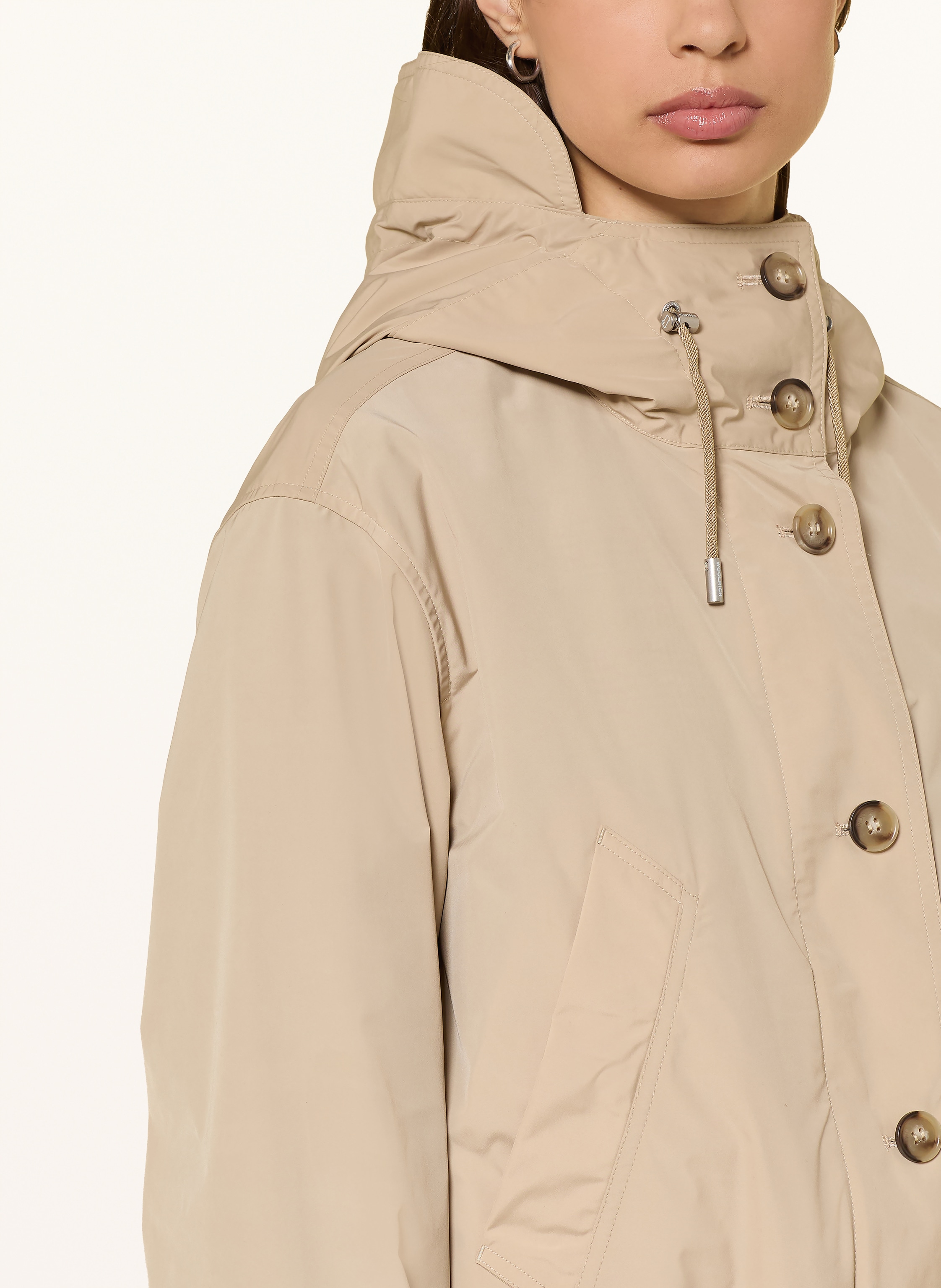 Thumbnail - Woolrich Parka beige