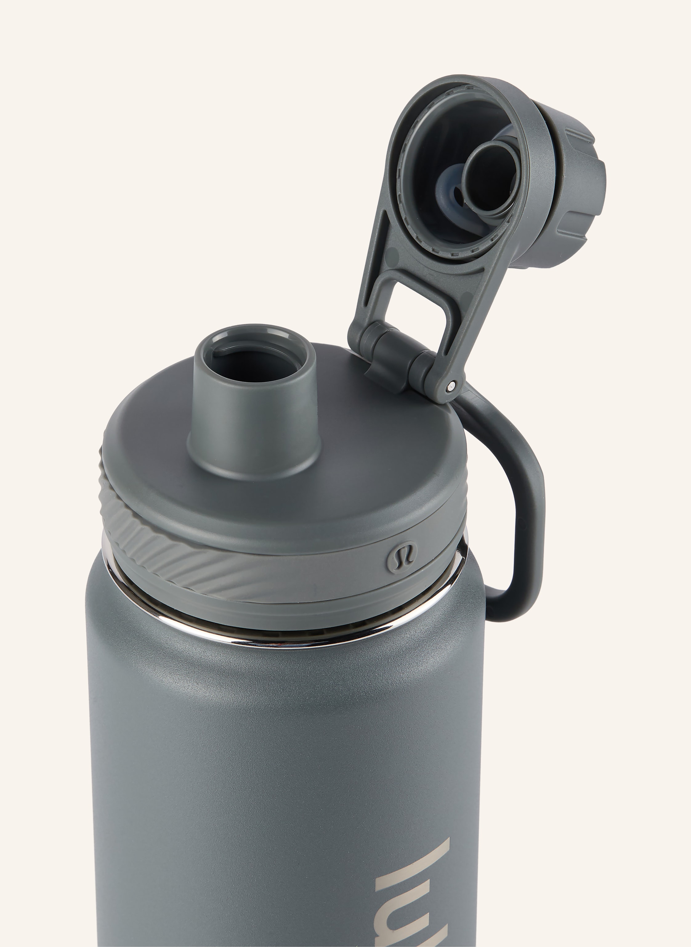 Thumbnail - Lululemon Isolierflasche Back To Life grau