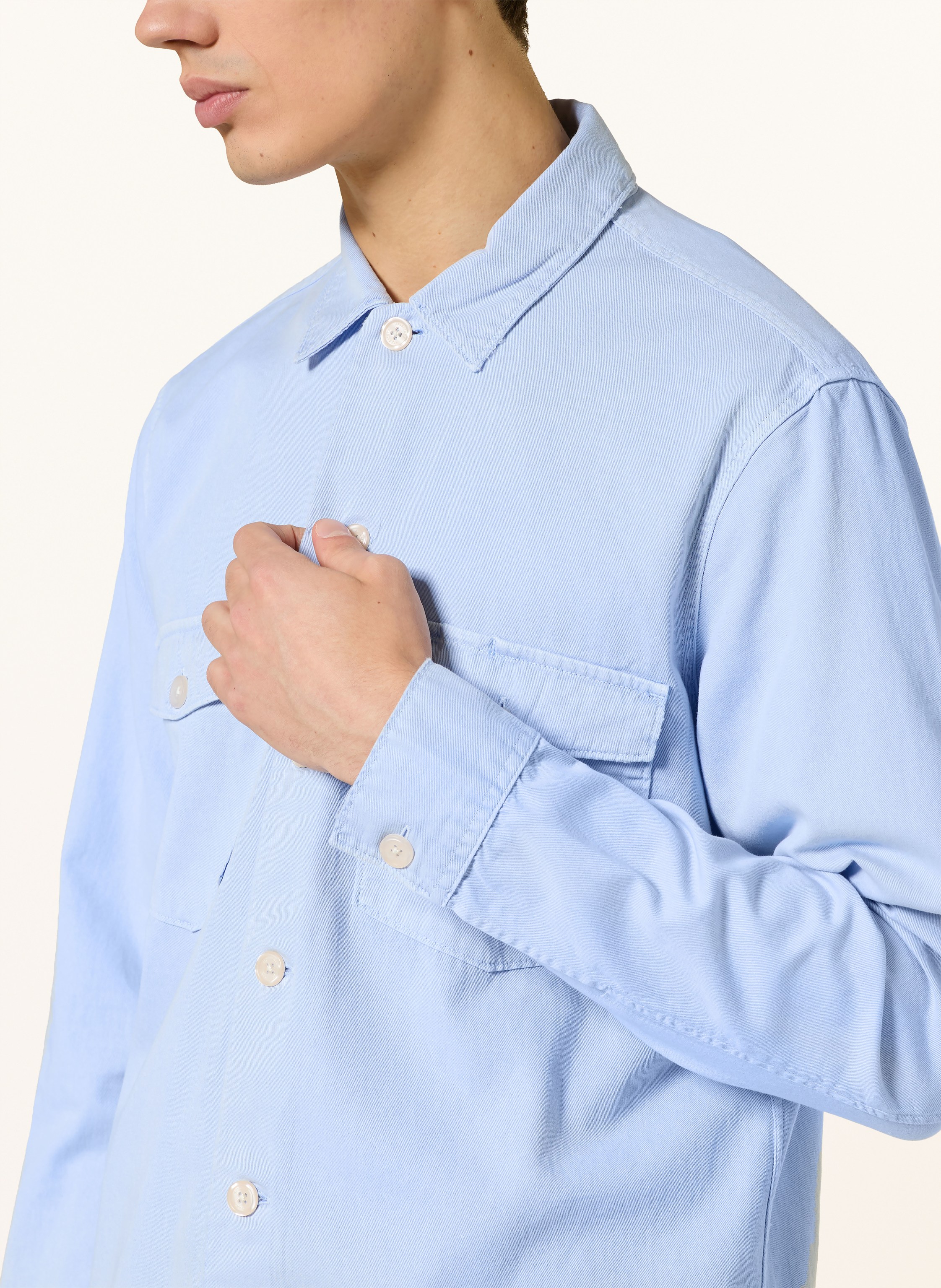 Thumbnail - Allsaints Overjacket Spotter blau