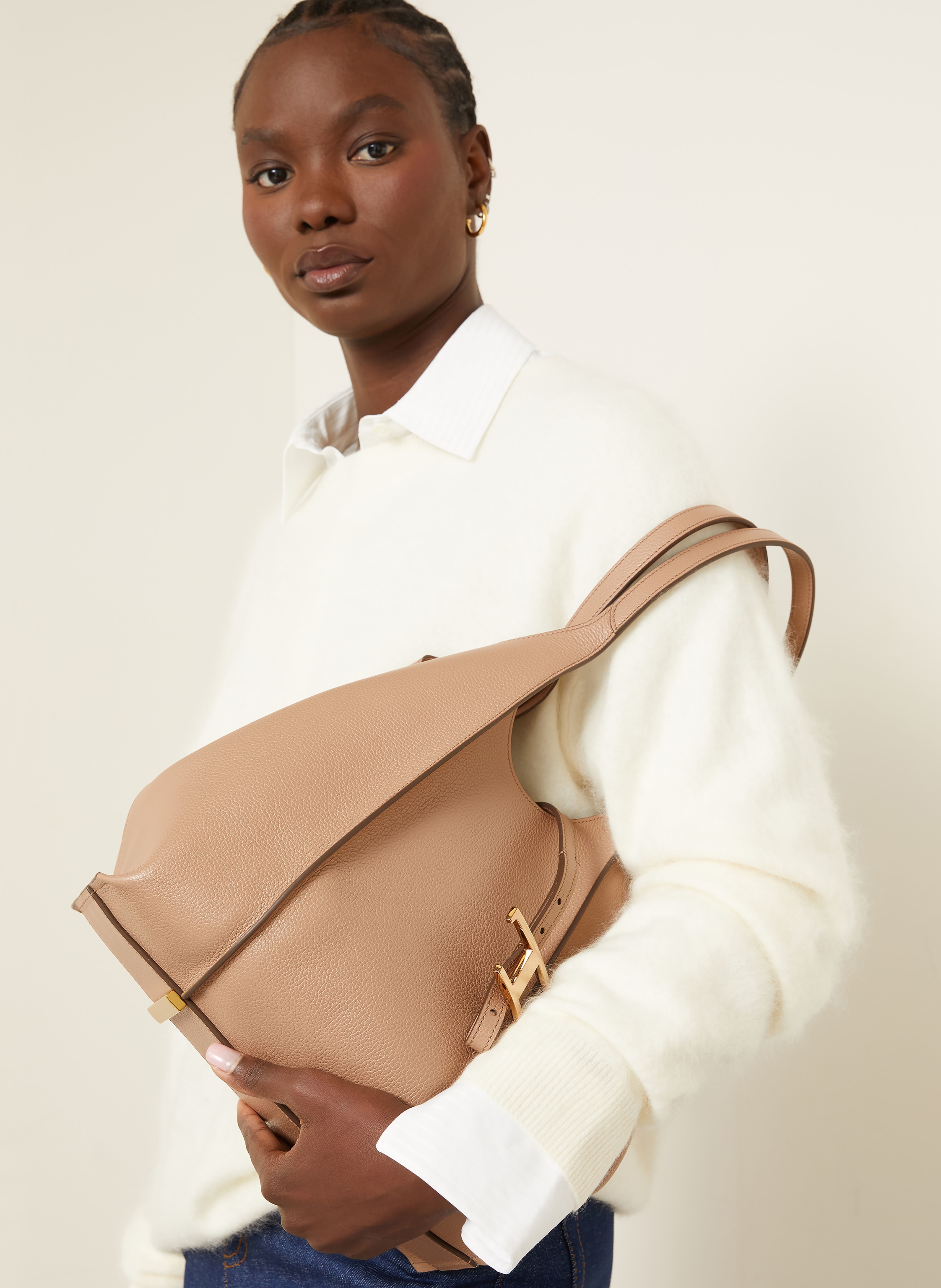 Thumbnail - Tod's Beuteltasche Mit Pouch beige