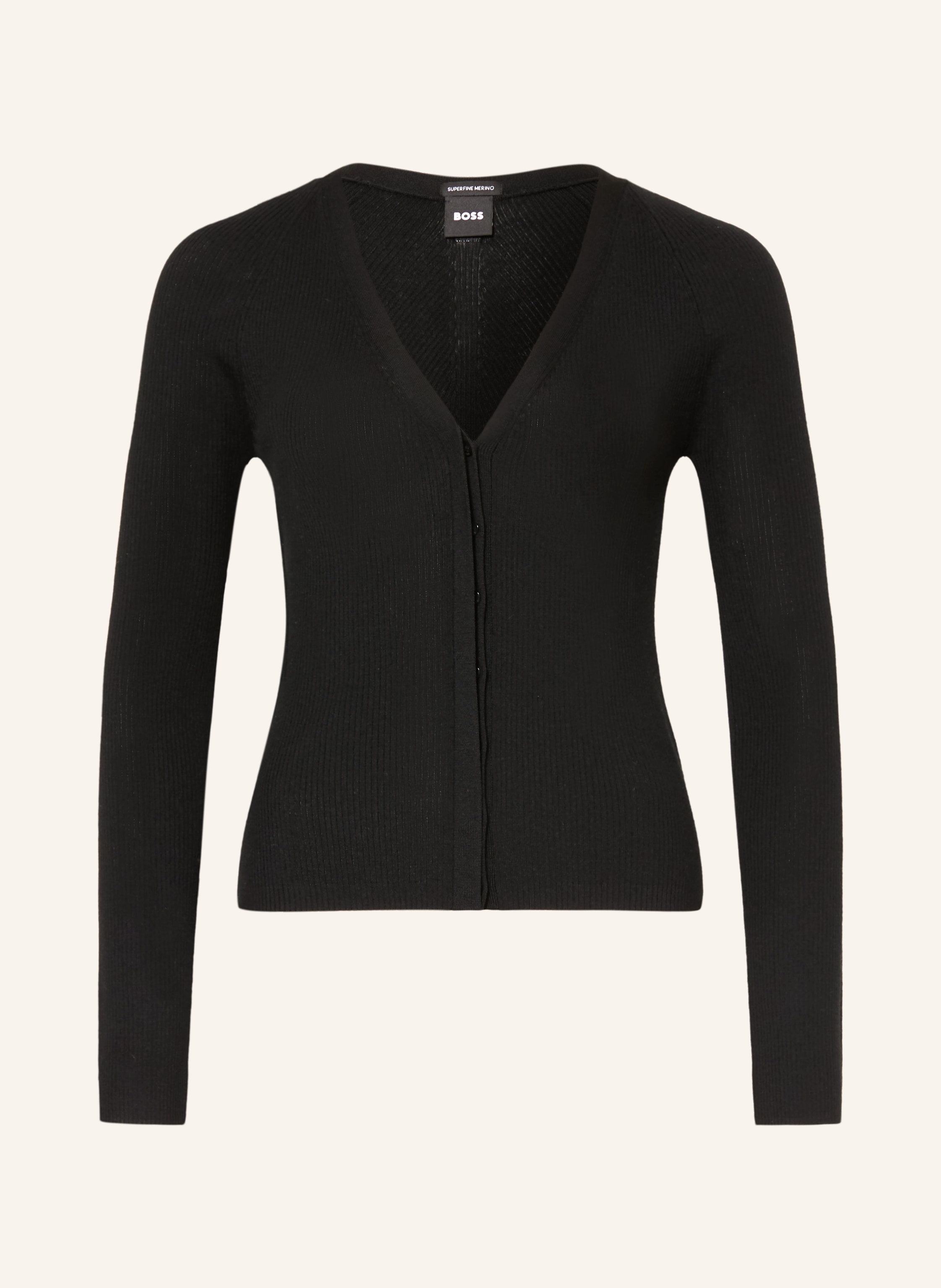 Boss Strickjacke Friva schwarz
