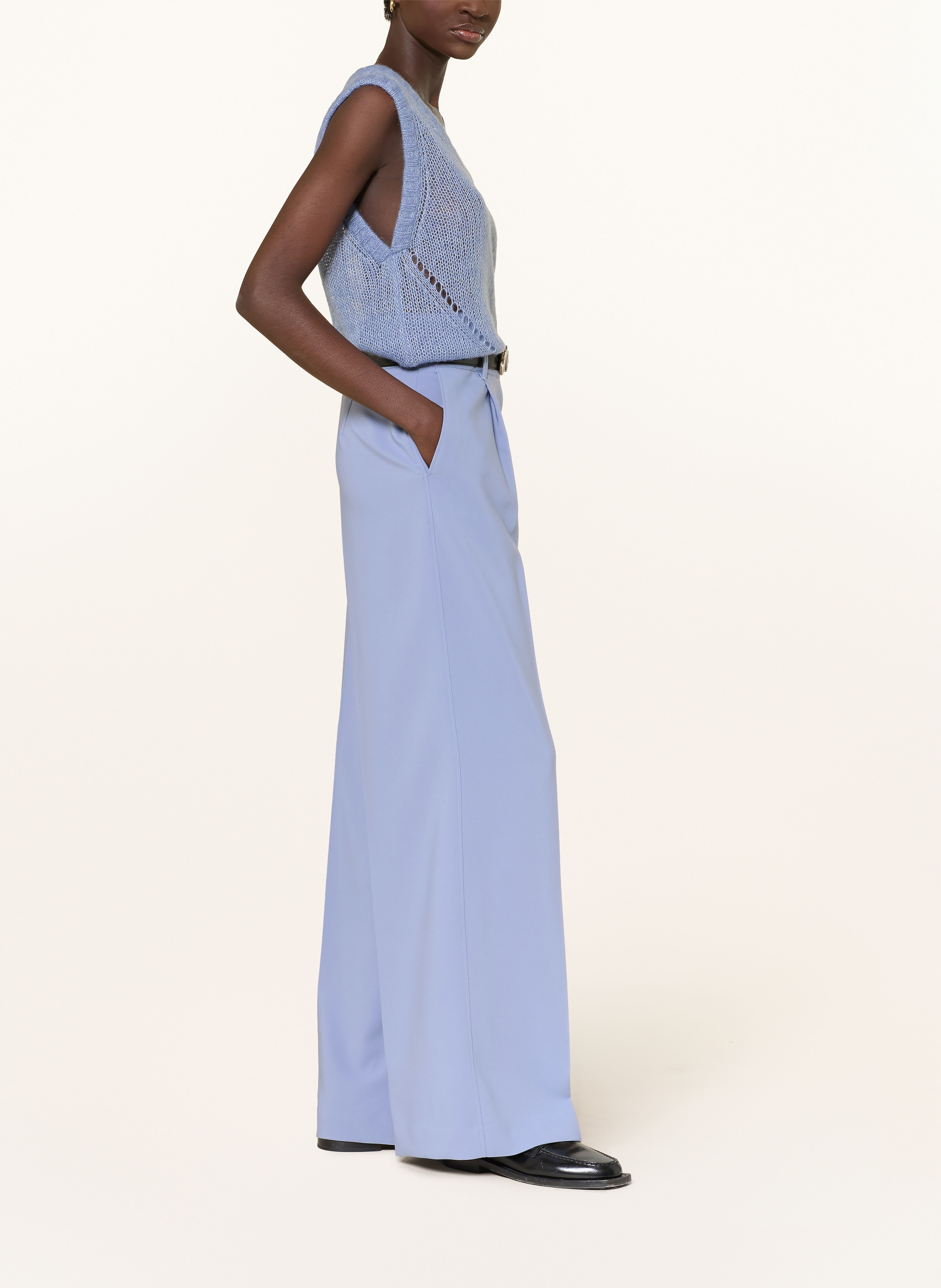 Thumbnail - Boss Marlenehose Tiwi blau