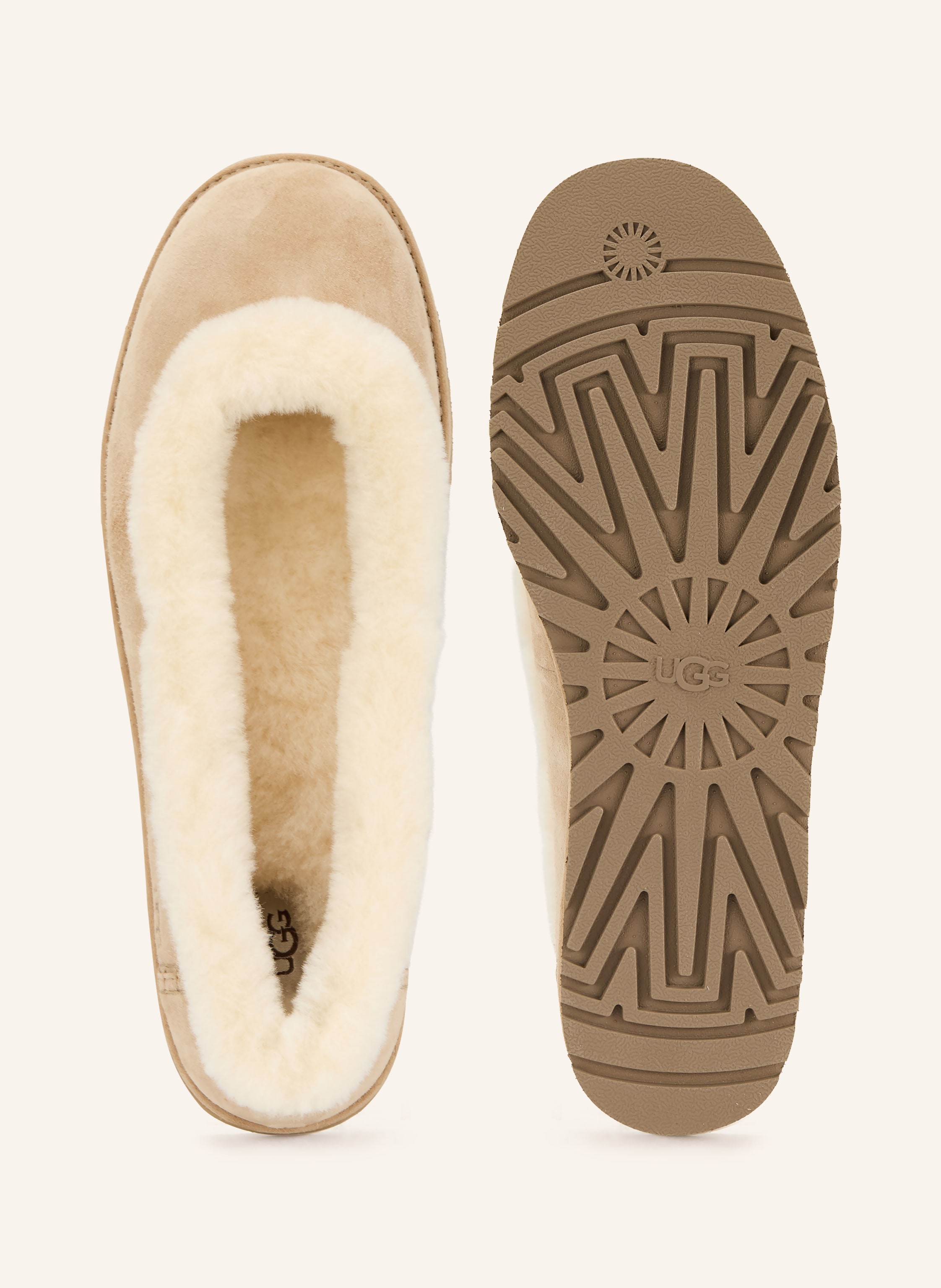 Thumbnail - Ugg Ballerinas Zora beige