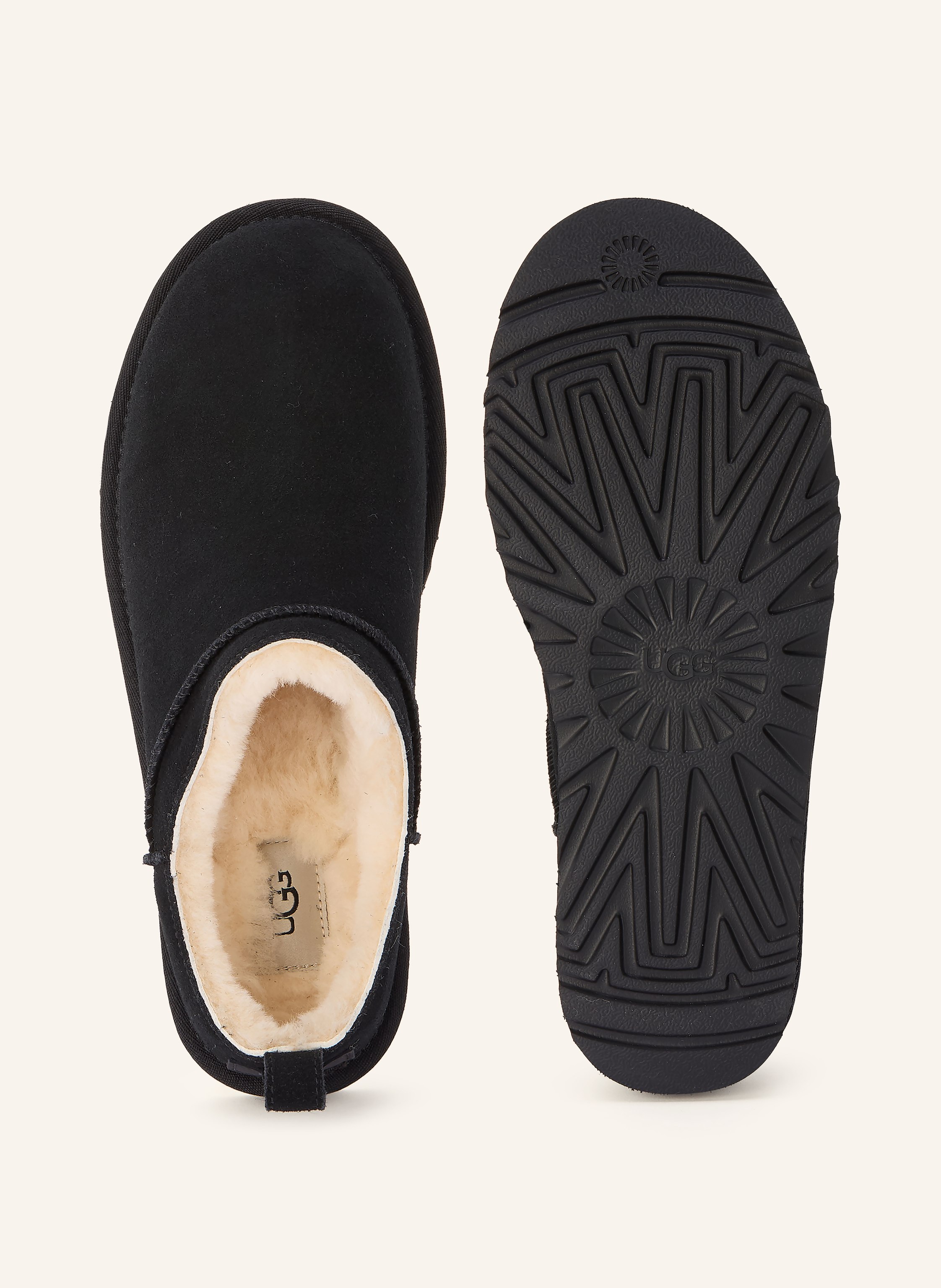 Thumbnail - Ugg Pantoletten Classic Micro schwarz