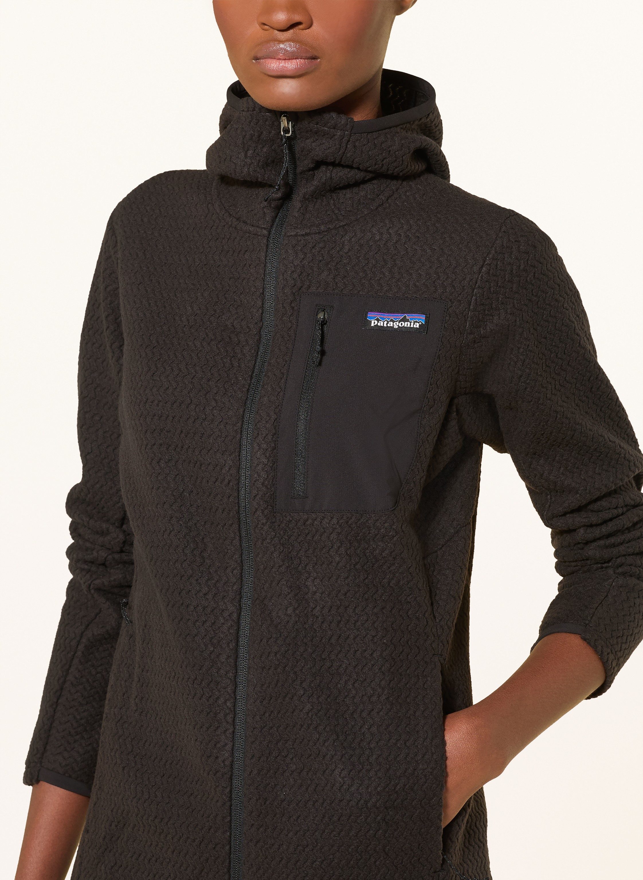 Thumbnail - Patagonia Fleecejacken r1® Air schwarz