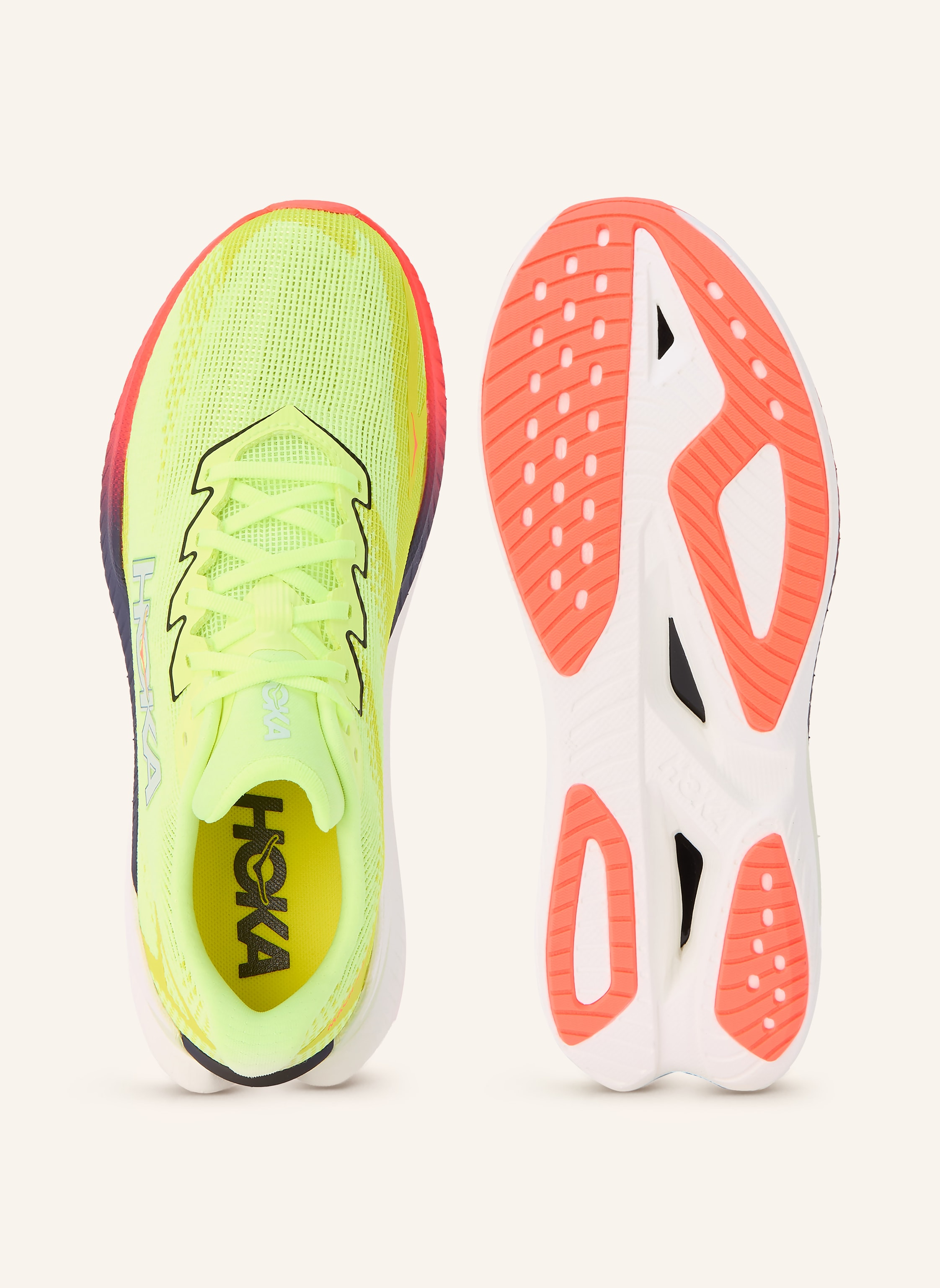 Thumbnail - Hoka Laufschuhe Mach x3 gelb