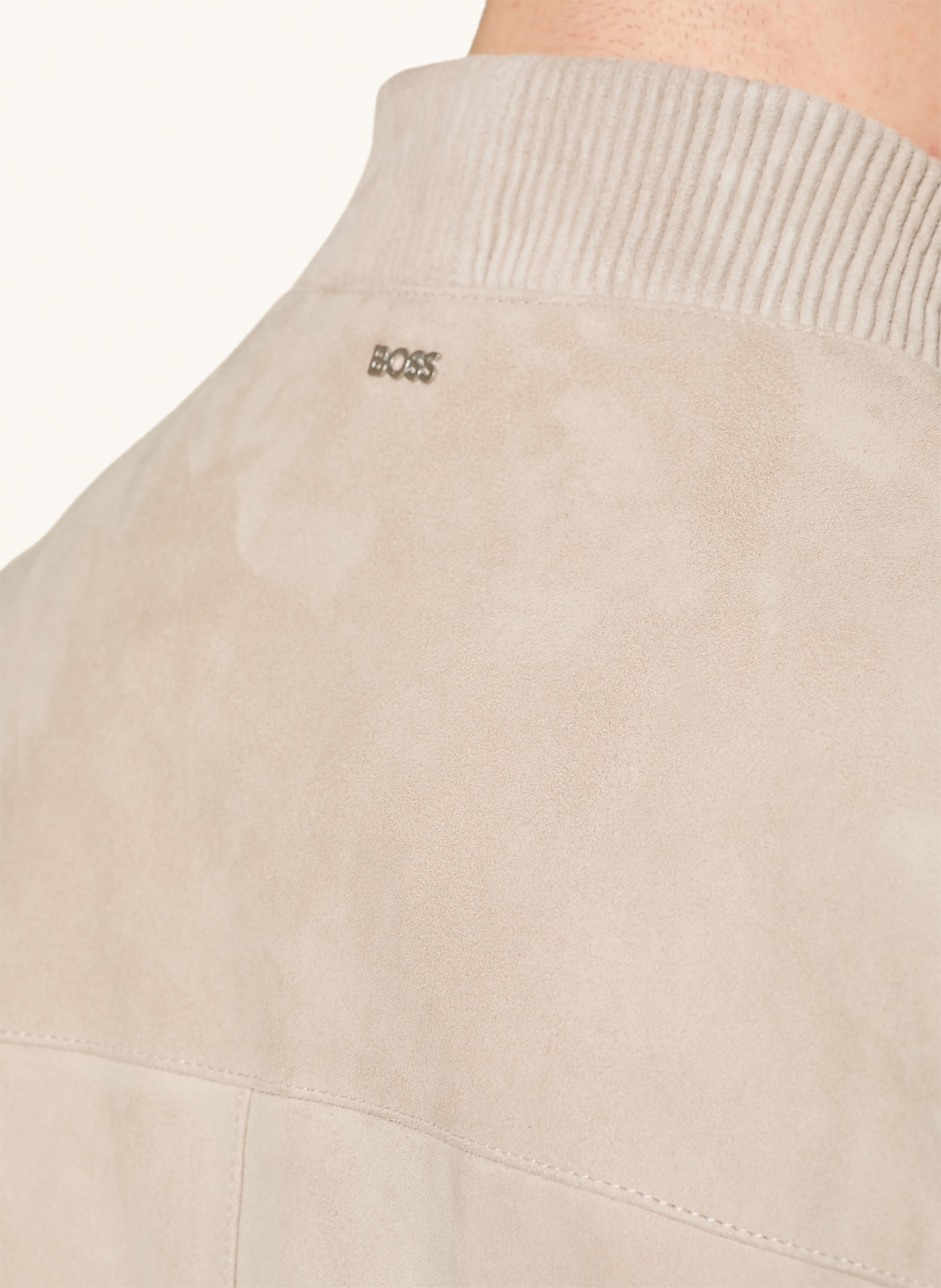 Thumbnail - Boss Lederblouson Muller beige