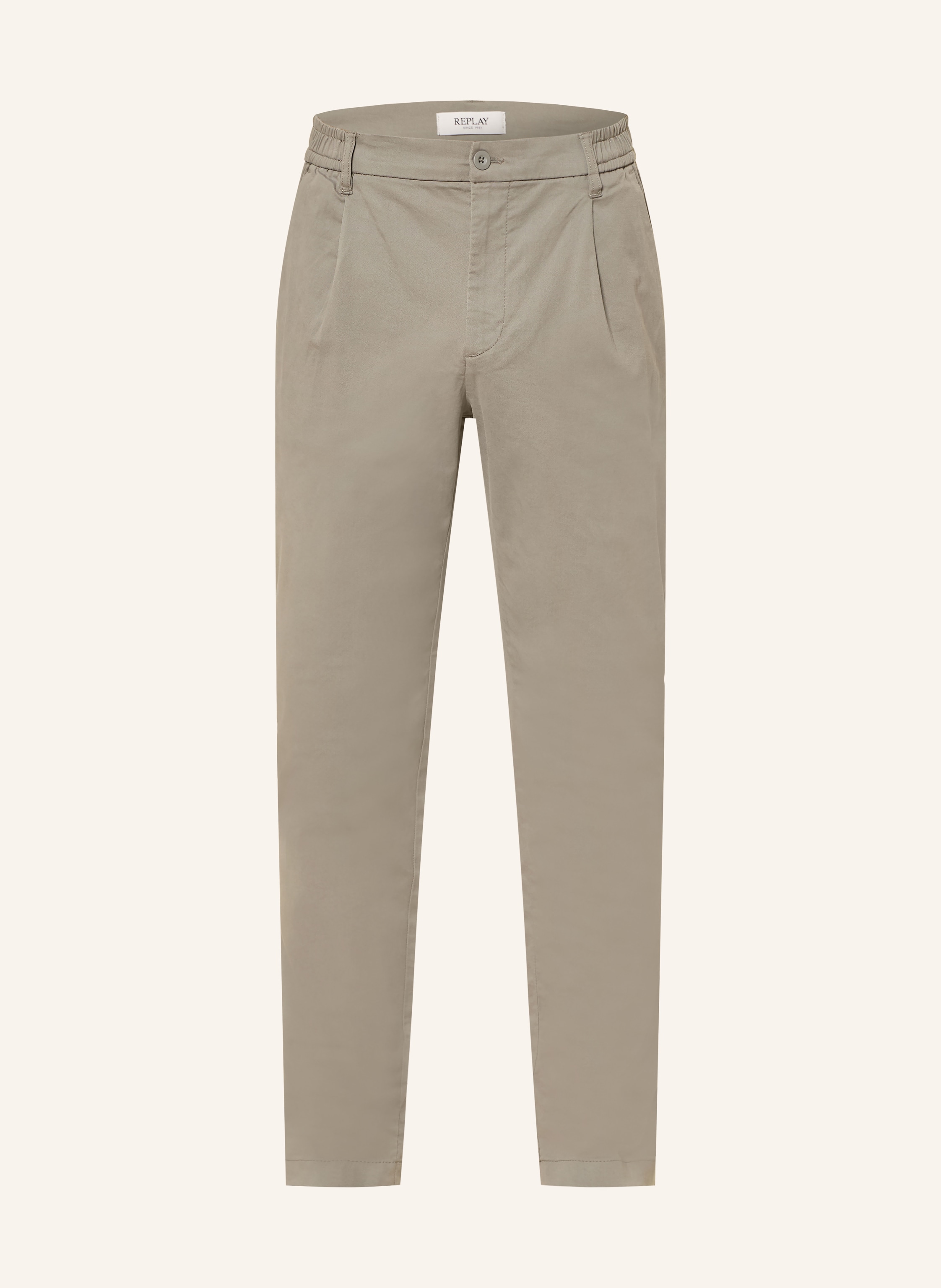 Replay Chino Regular Fit grau