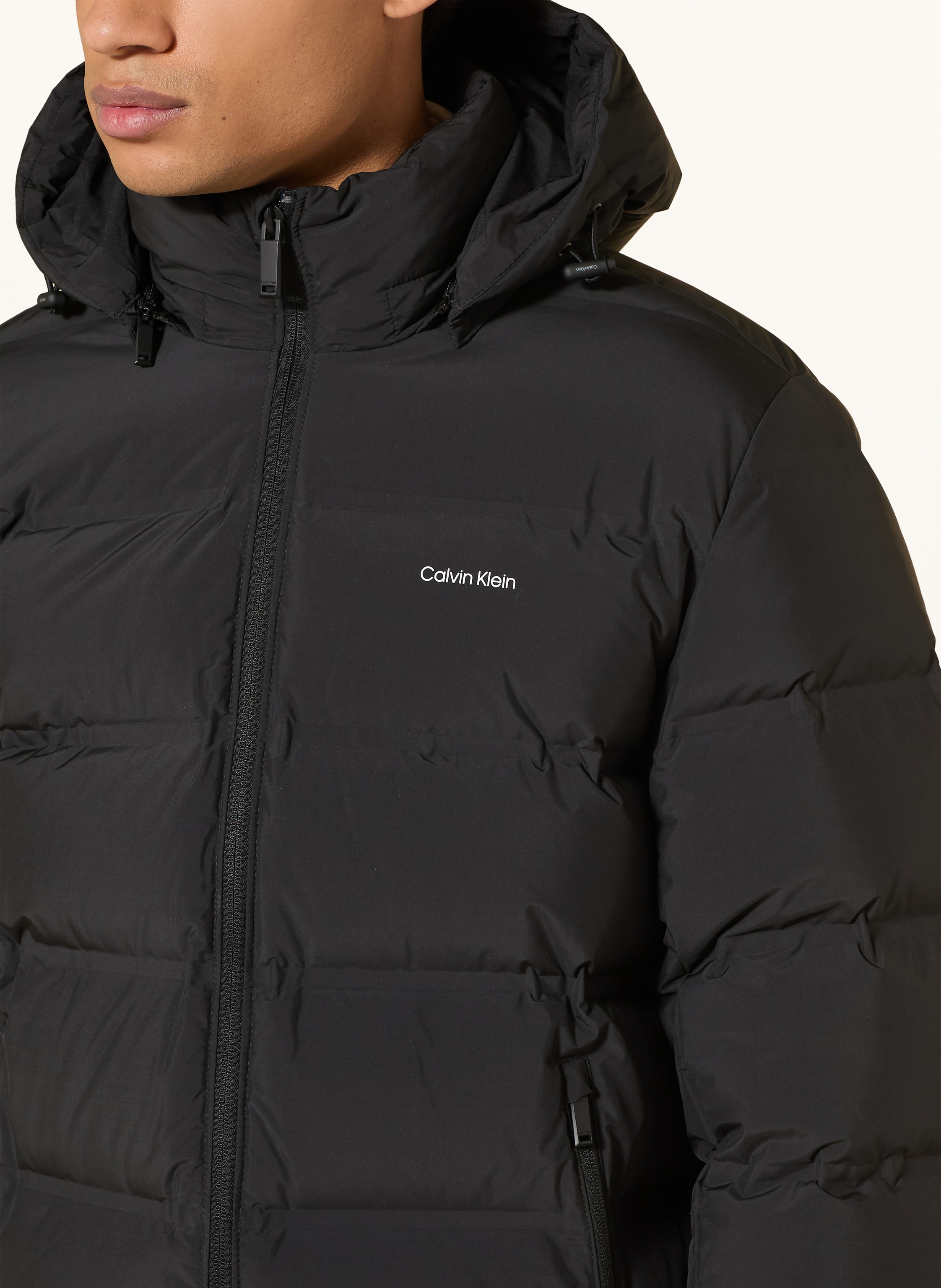 Thumbnail - Calvin Klein Daunenjacke Mit Abnehmbarer Kapuze schwarz