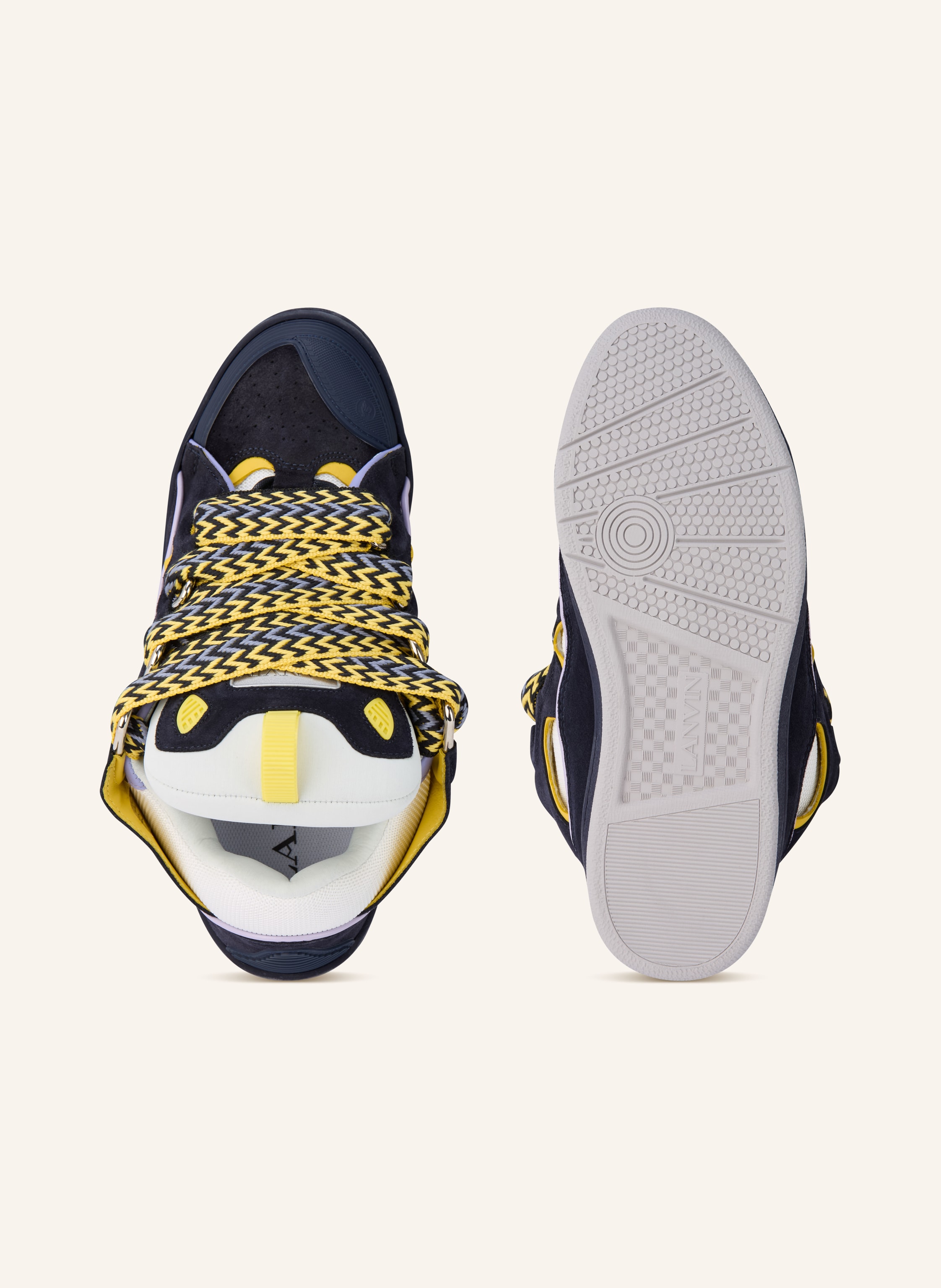 Thumbnail - Lanvin Sneaker Curb blau