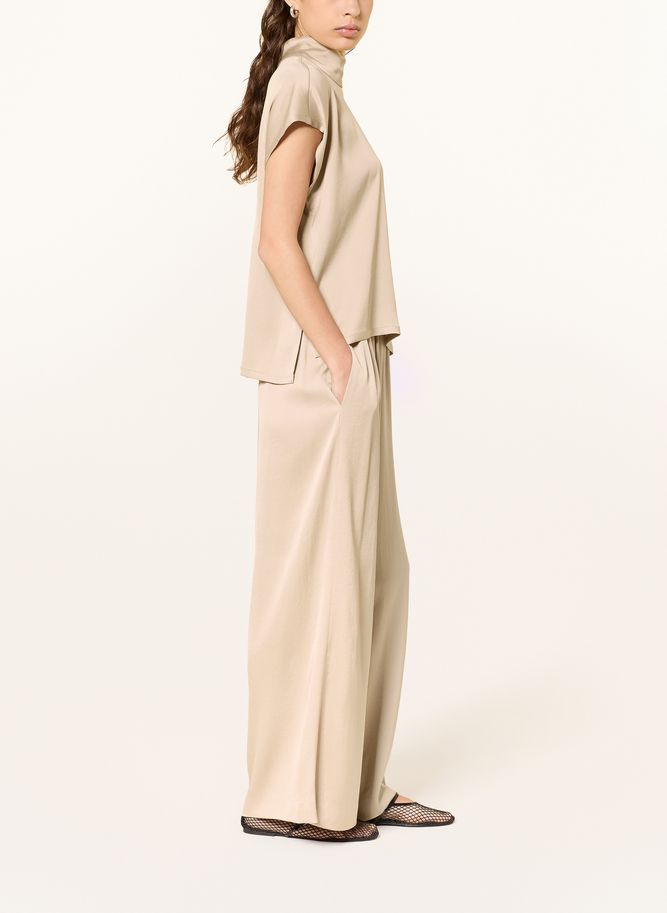 Thumbnail - Drykorn Satinhose Tweezer beige