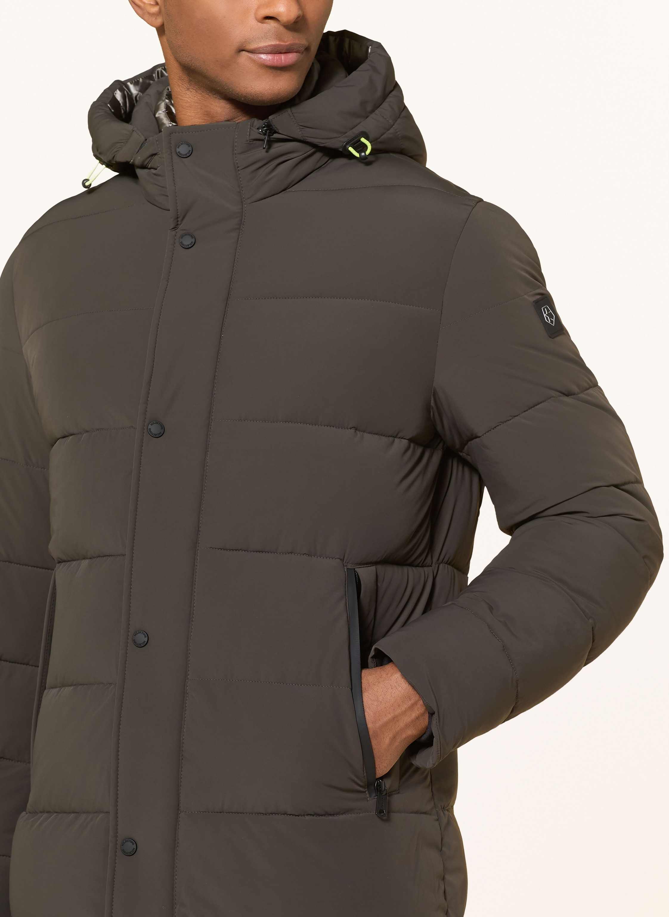 Thumbnail - Milestone Steppmantel Mstedros Mit Abnehmbarer Kapuze gruen