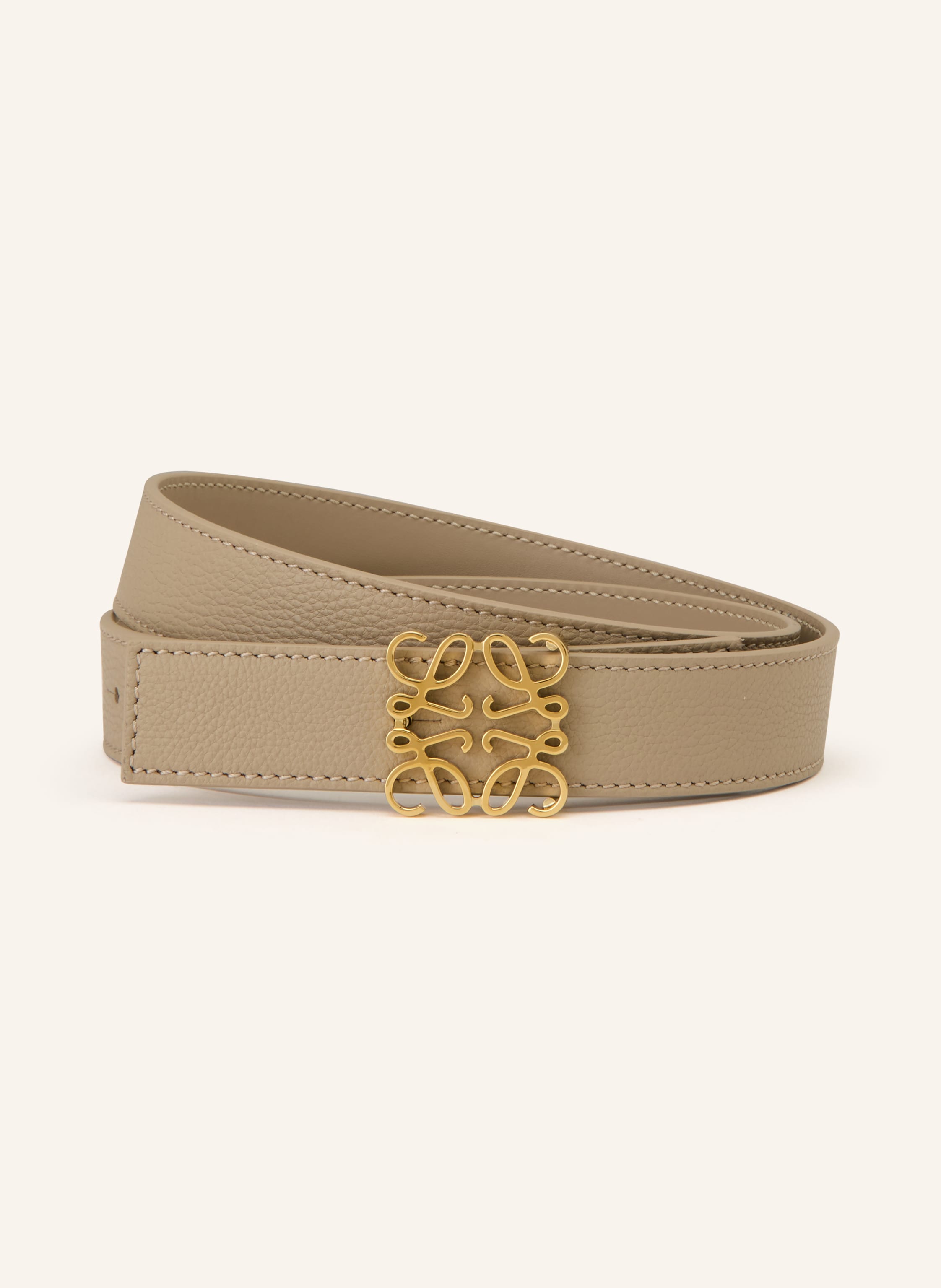 Loewe Loewe Wendegürtel Anagram braun in BEIGE / GOLD