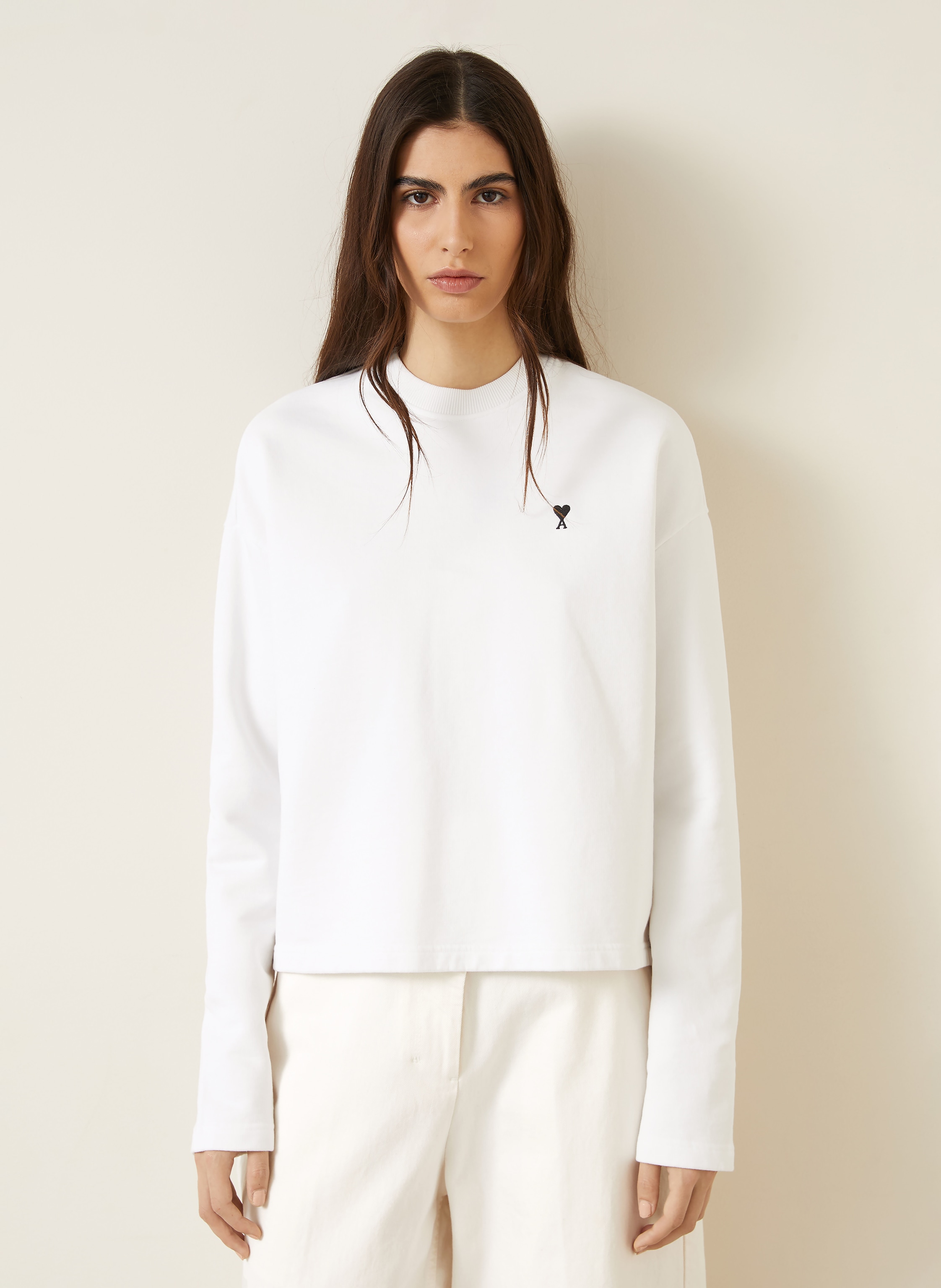 Thumbnail - Ami Paris Sweatshirt weiss