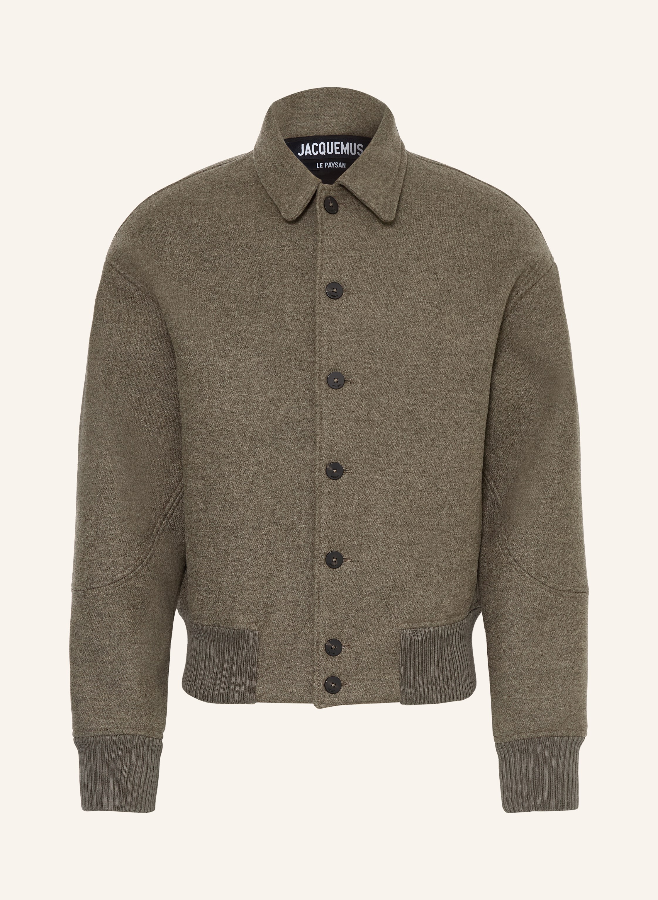 JACQUEMUS Jacket LE BOMBER FELTRO in gray