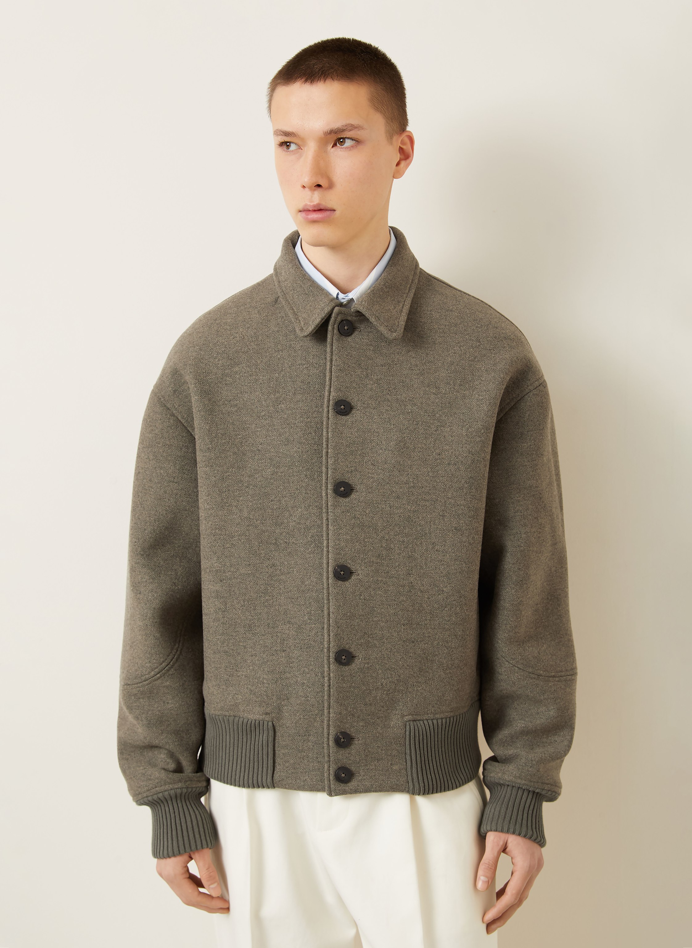 Thumbnail - Jacquemus Jacke Le Bomber Feltro gruen