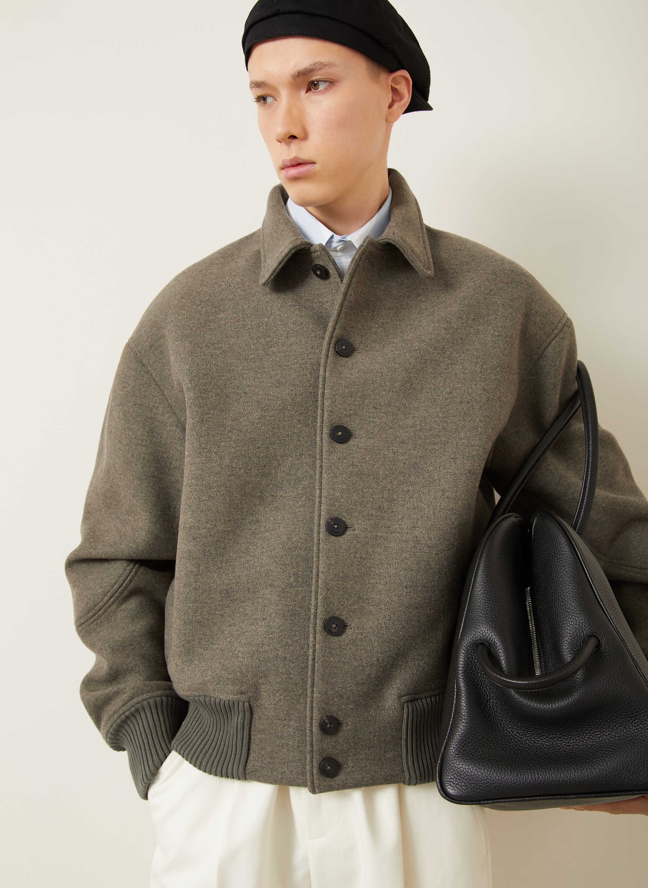 Thumbnail - Jacquemus Jacke Le Bomber Feltro gruen