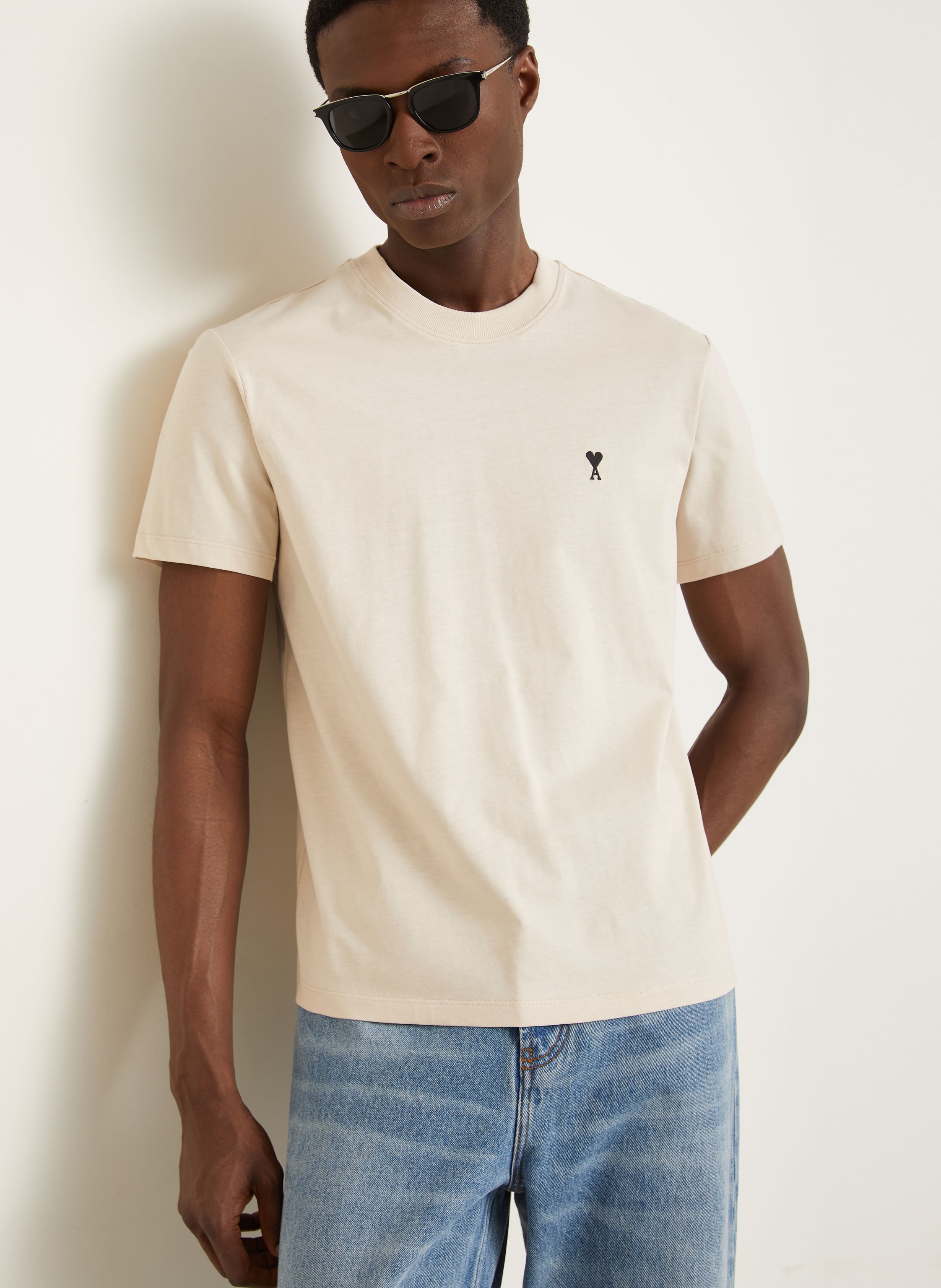 Thumbnail - Ami Paris T-Shirt beige