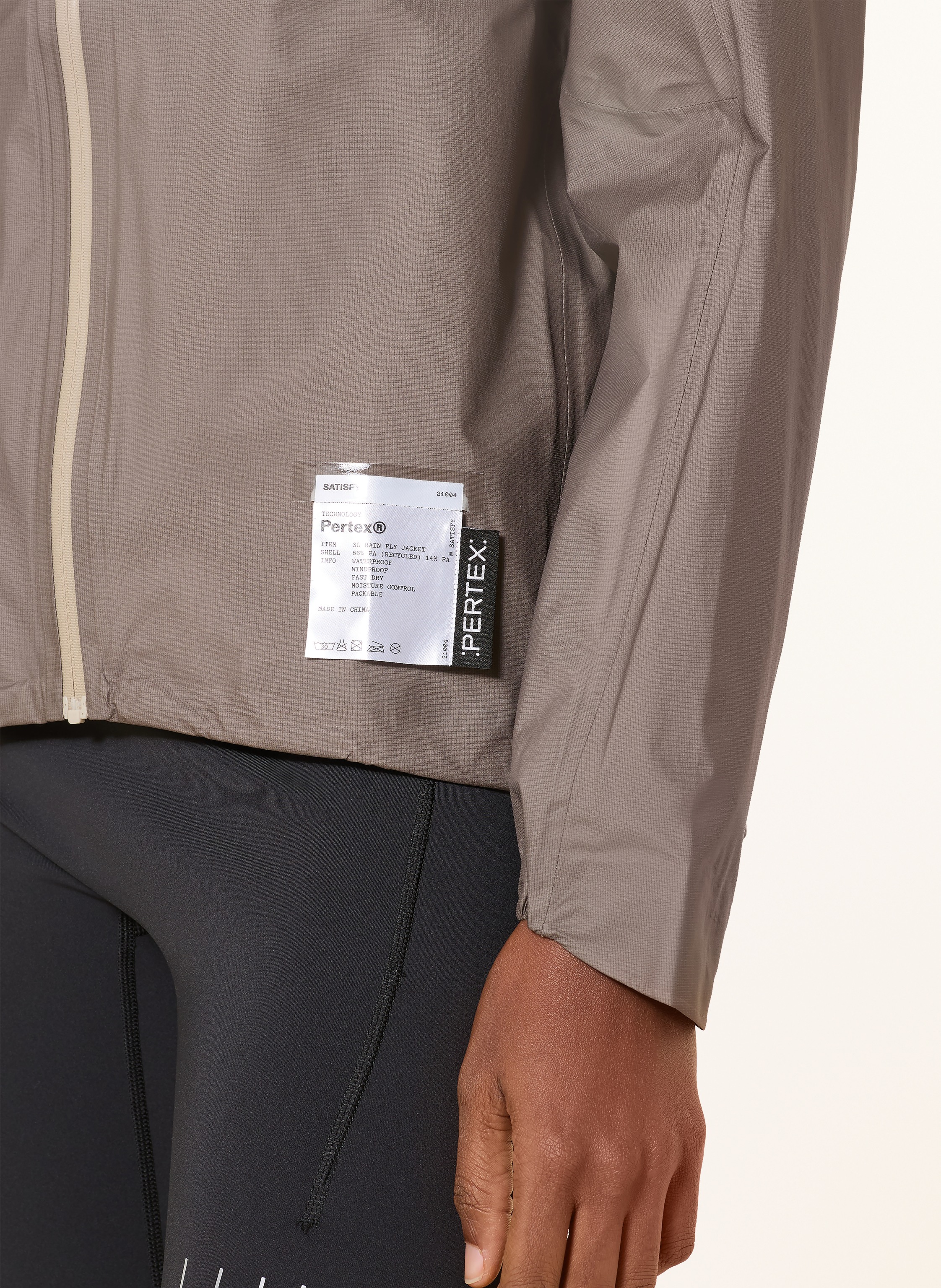 Thumbnail - Satisfy Laufjacke Pertex 3l Rain braun