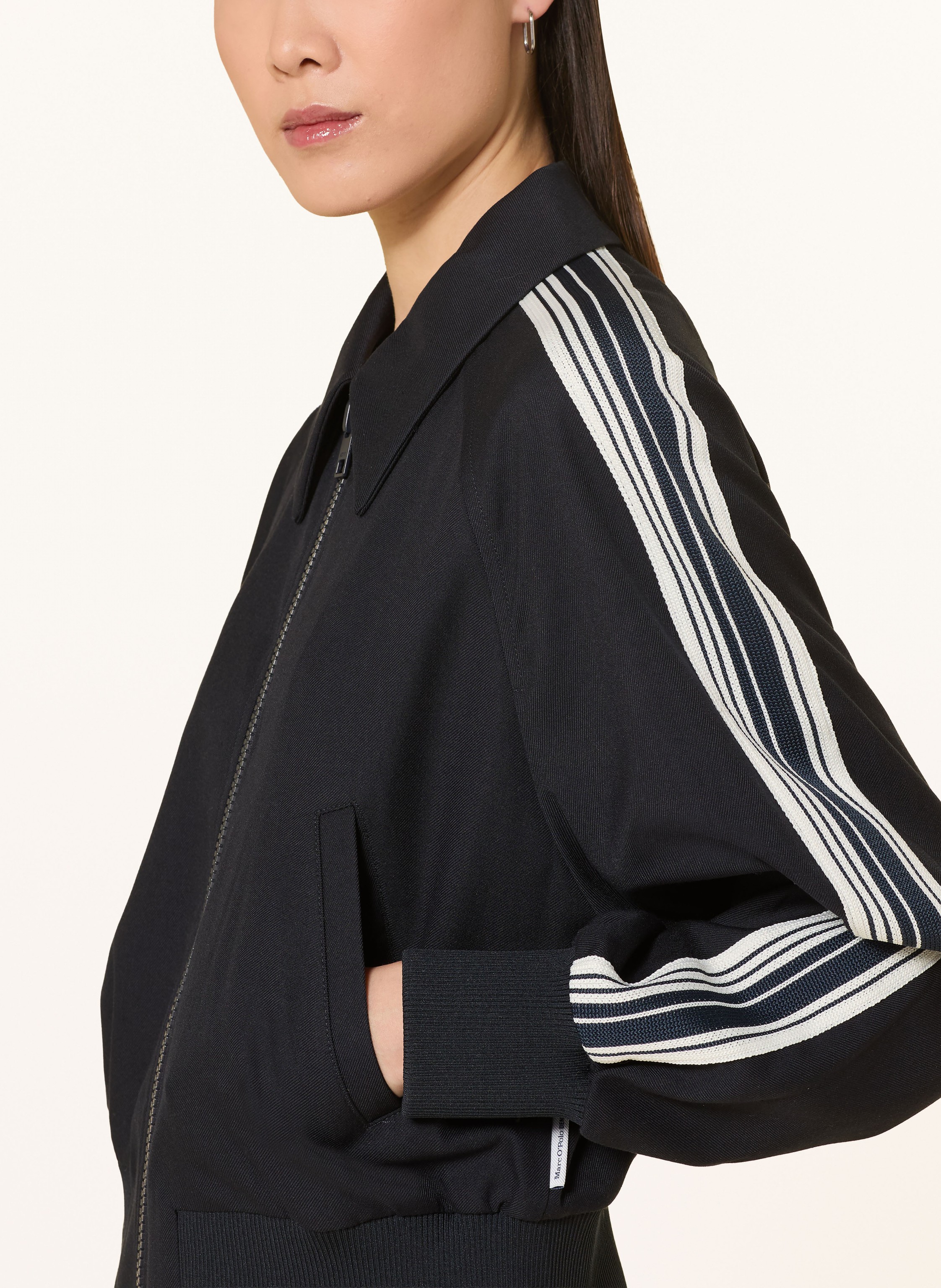 Thumbnail - Marc O'polo Denim Blouson Mit Galonstreifen blau