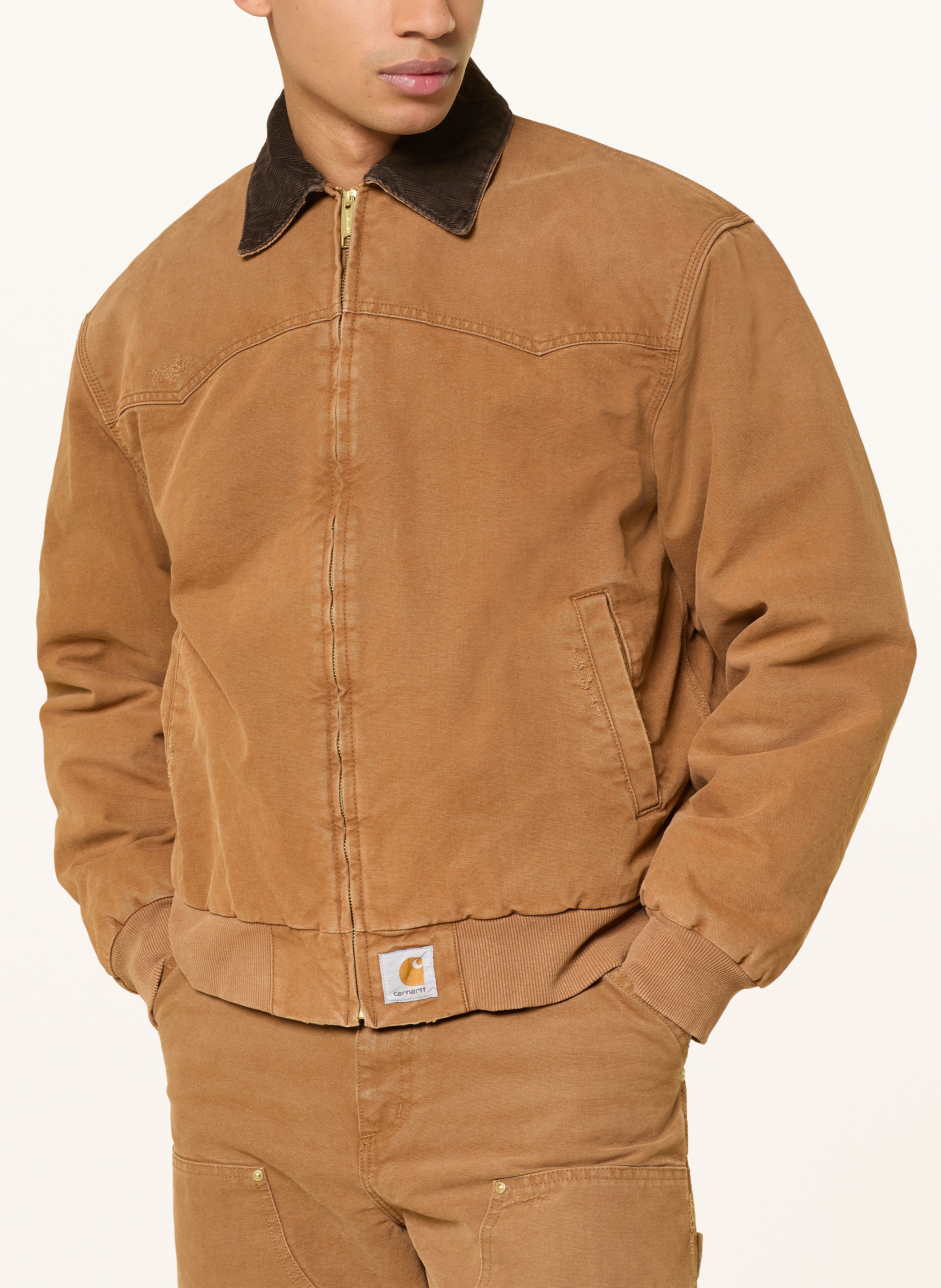 Thumbnail - Carhartt Wip Jacke Og Santa Fe beige